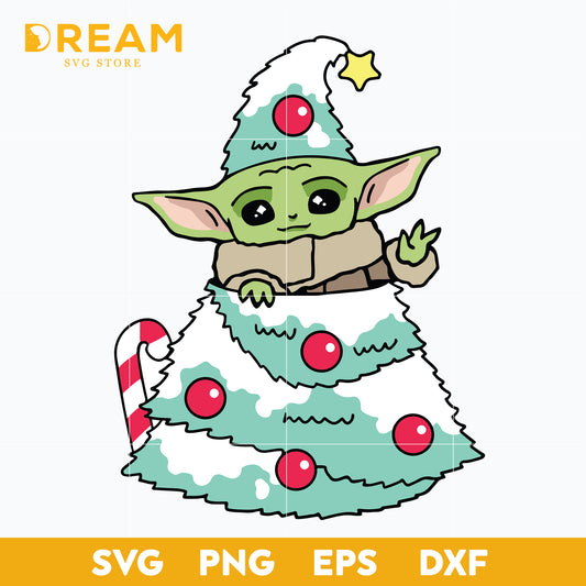 Baby Yoda SVG Disney Christmas svg