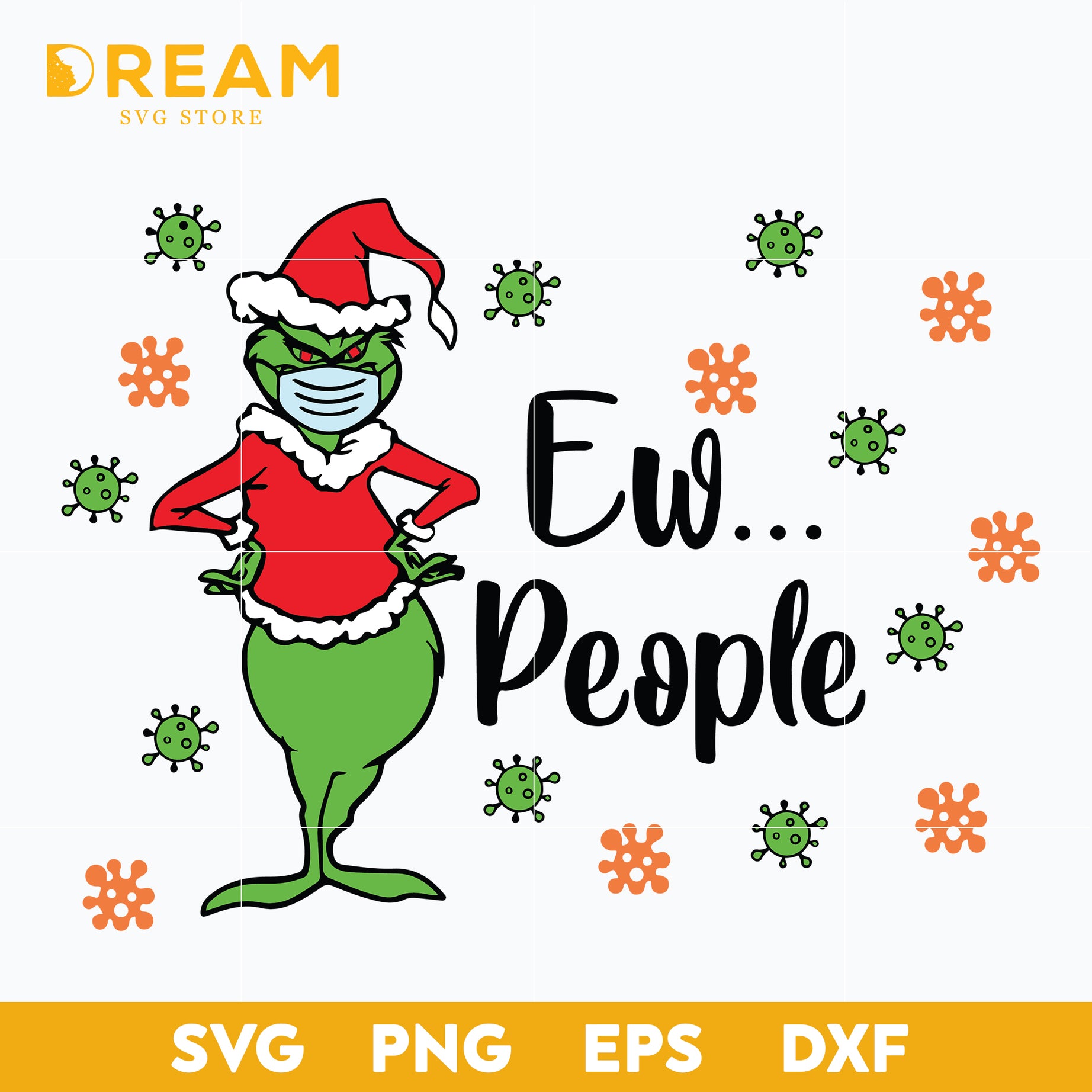 Grinch ew people christmas svg, grinch svg, Christmas svg, png, dxf, eps digital file CRM1011202L