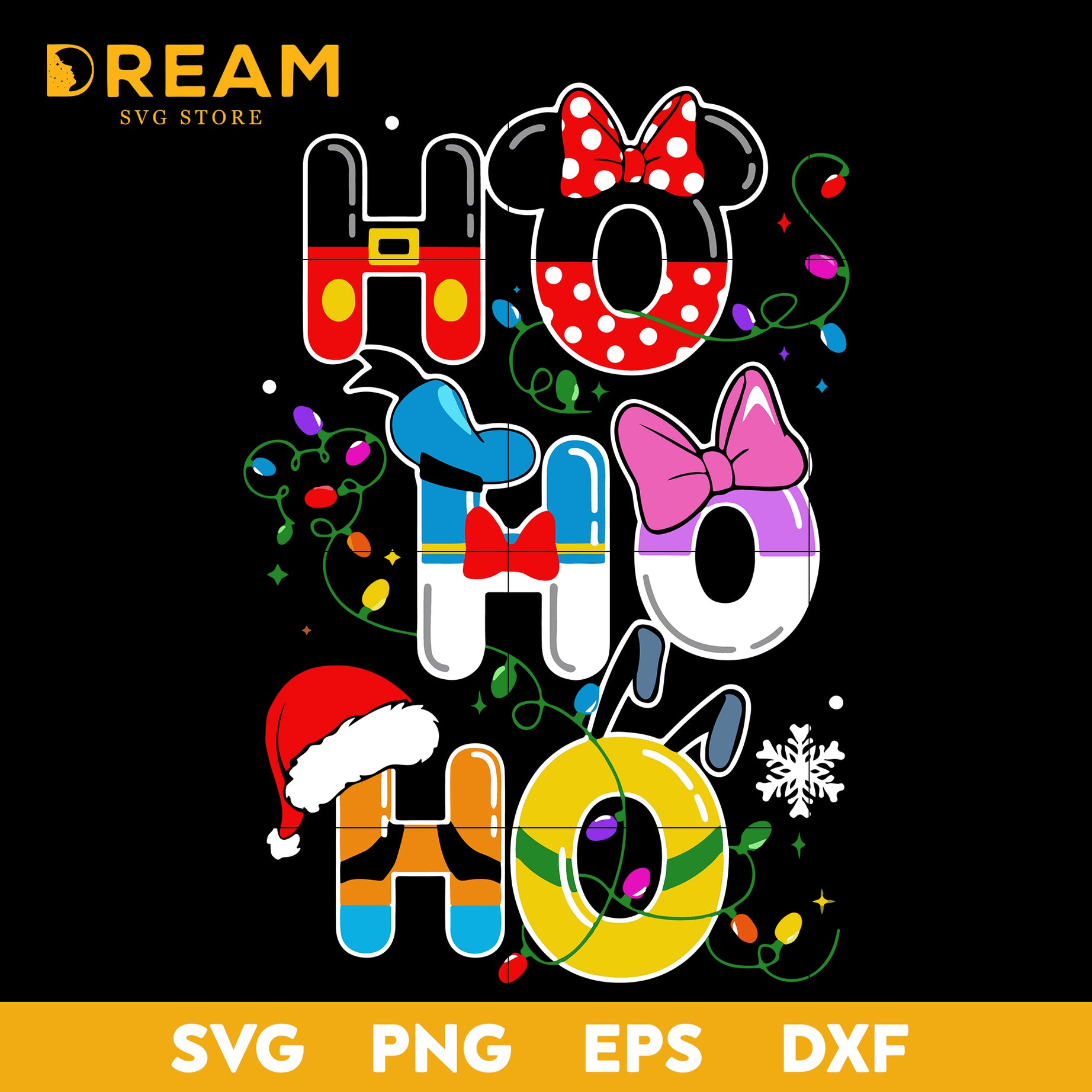 Ho ho ho disney christmas svg, Christmas svg, png, dxf, eps digital file CRM1011209L