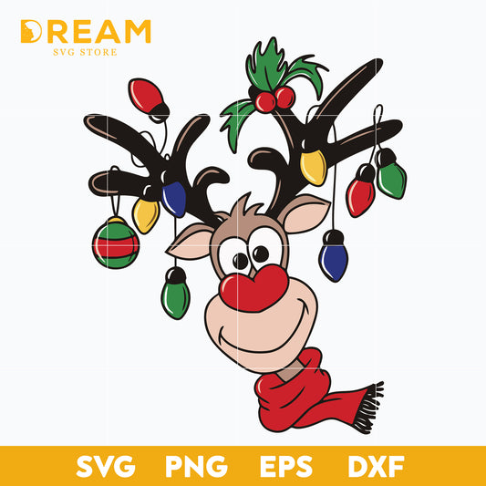 Christmas reindeer svg, Christmas svg, png, dxf, eps digital file CRM11112013L