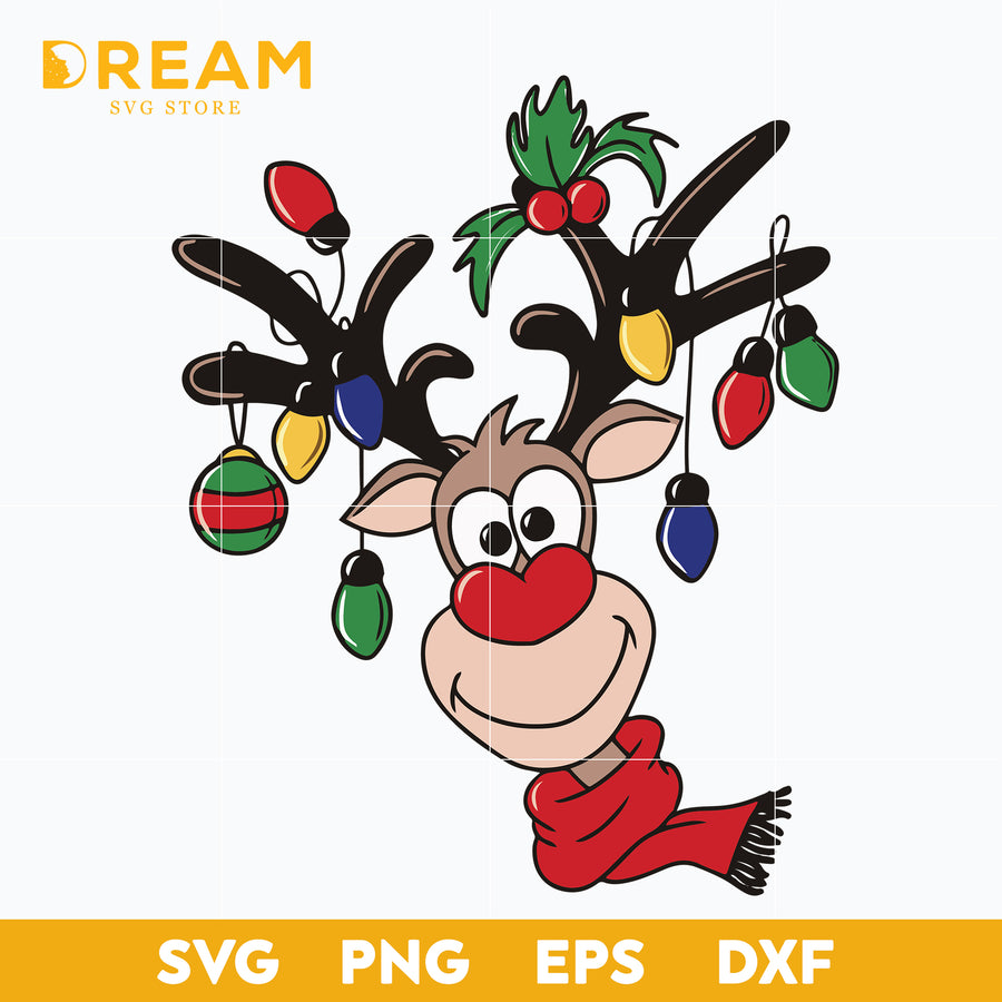 Christmas reindeer svg, Christmas svg, png, dxf, eps digital file CRM11112013L