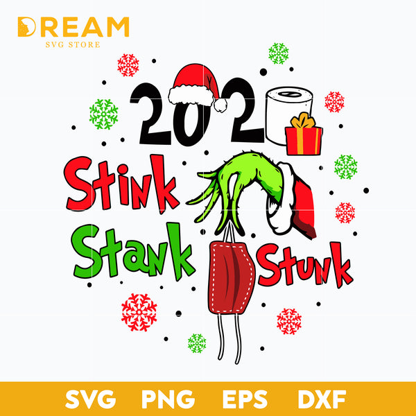 2020 stink stank stunk grinch svg, Christmas svg, png, dxf, eps digital file CRM11112017L