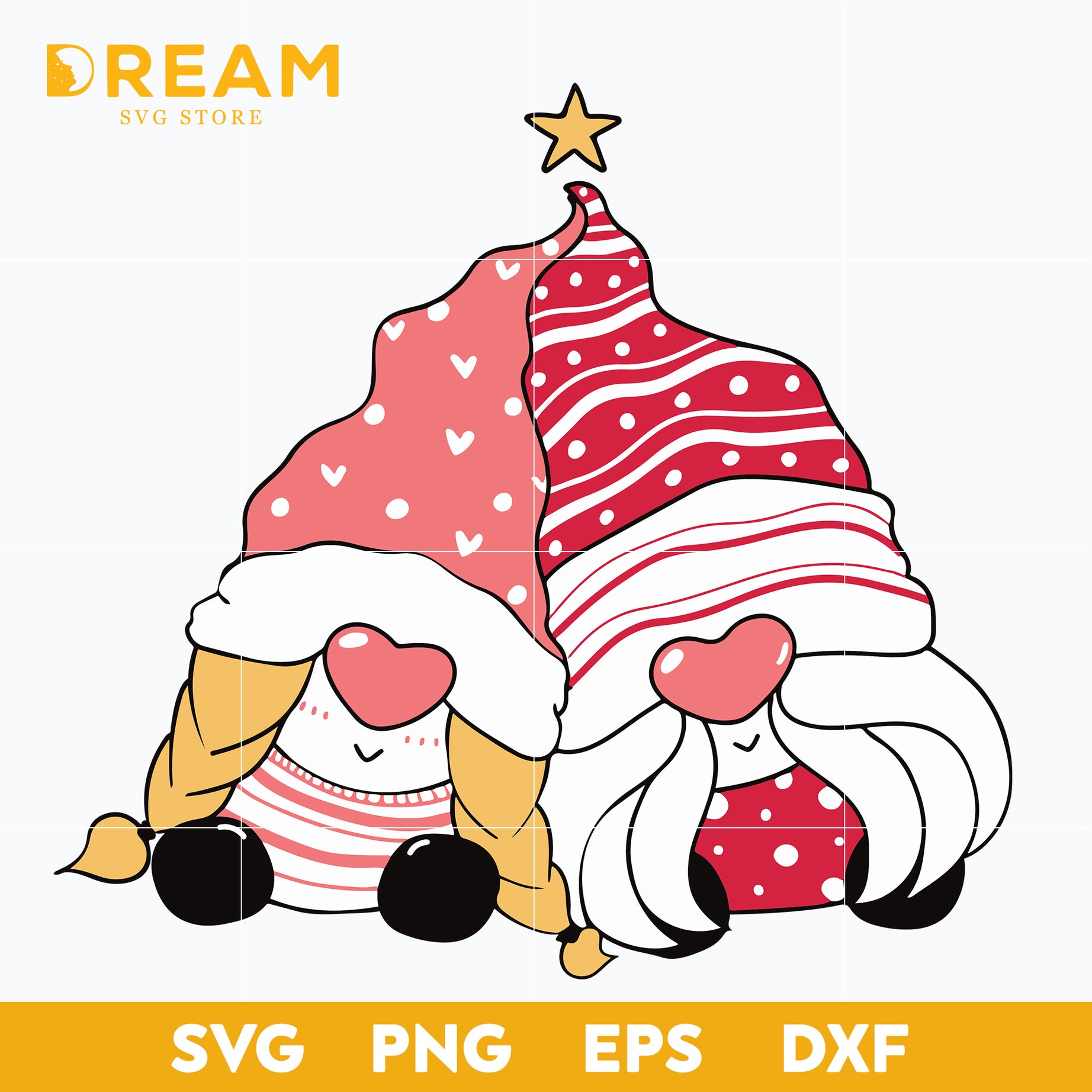 Gnome love christmas svg, Christmas svg, png, dxf, eps digital file CRM1111204L