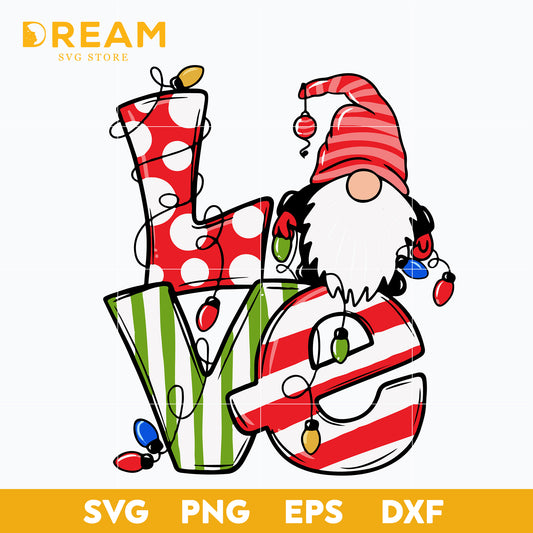 Love gnome christmas svg, Christmas svg, png, dxf, eps digital file CRM1111206L