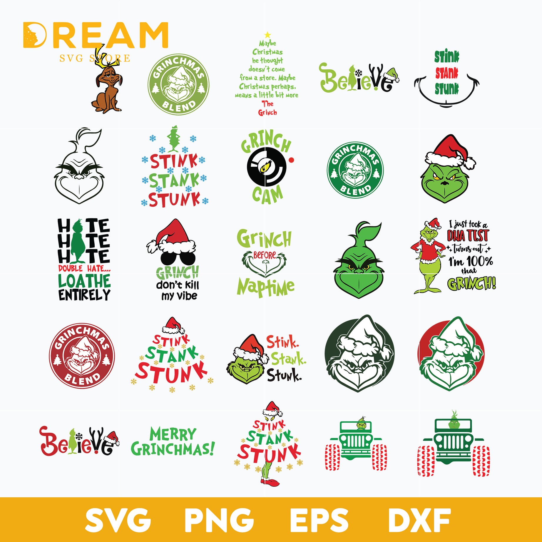 Grinch christmas bundle svg, grinch svg, christmas svg, png, dxf, eps digital file CRM1112202L