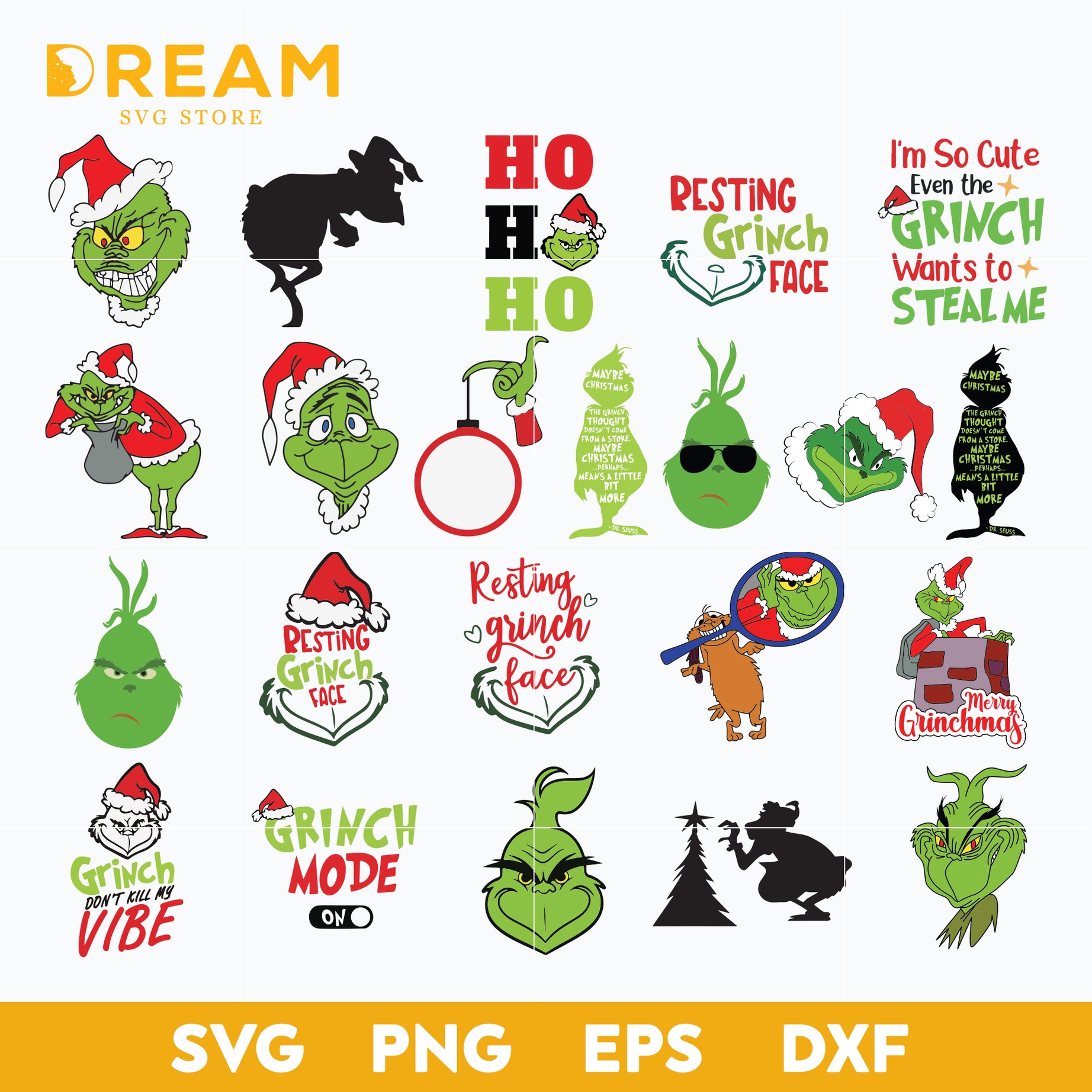 Grinch christmas bundle svg, grinch svg, christmas svg, png, dxf, eps digital file CRM1112204L