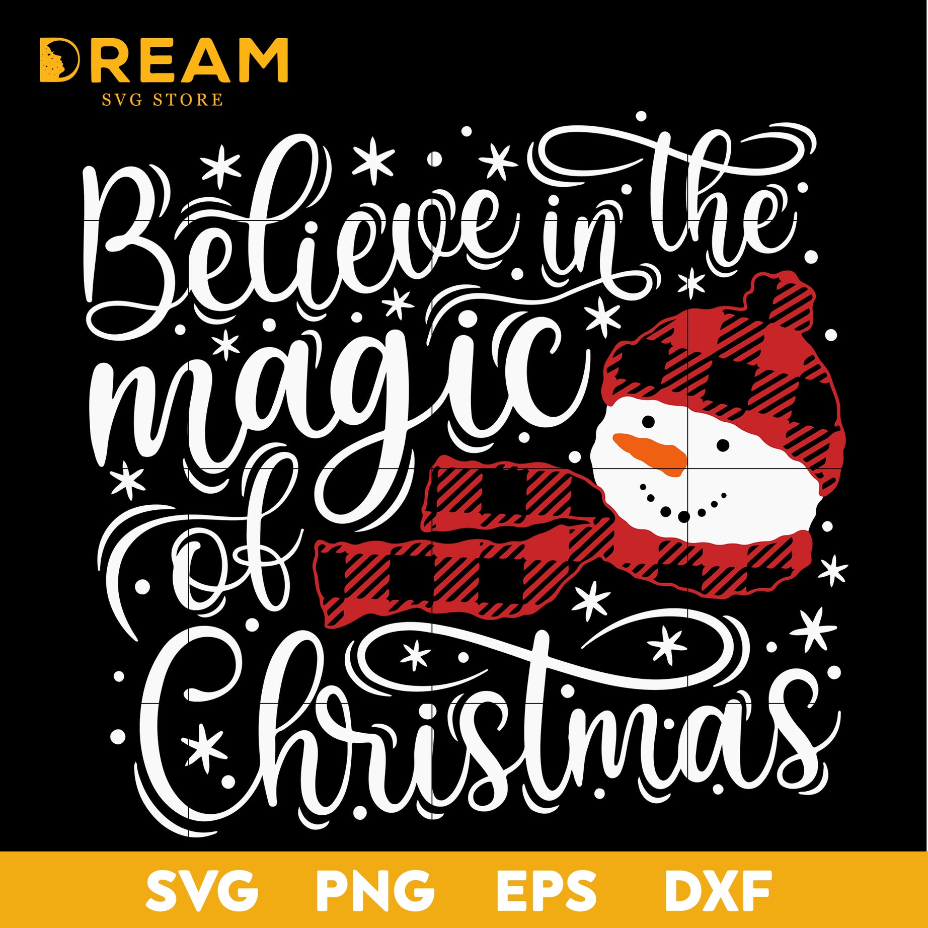 Believe in the magic of christmas svg
