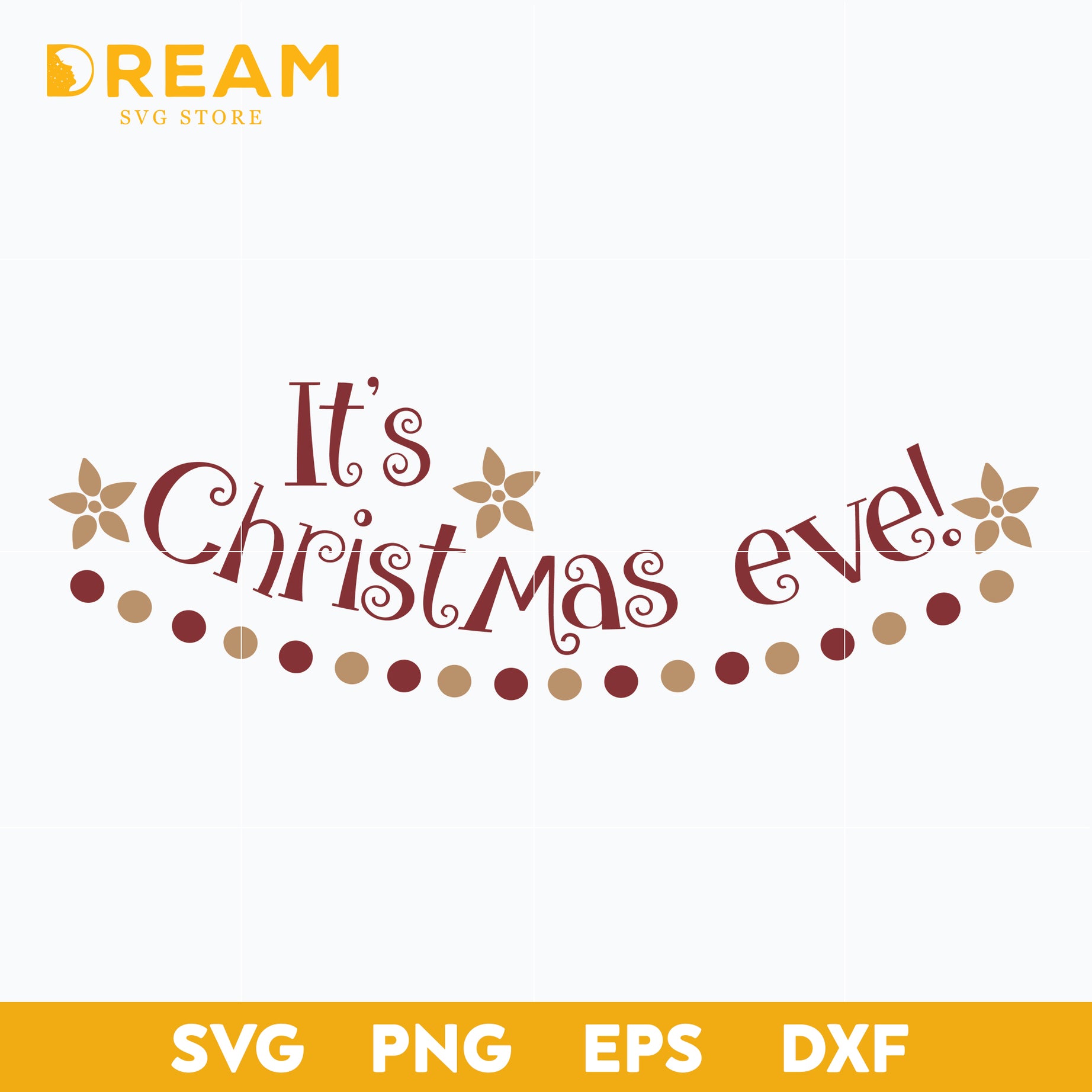 It's christmas eve svg, Christmas svg, png, dxf, eps digital file CRM12122011L