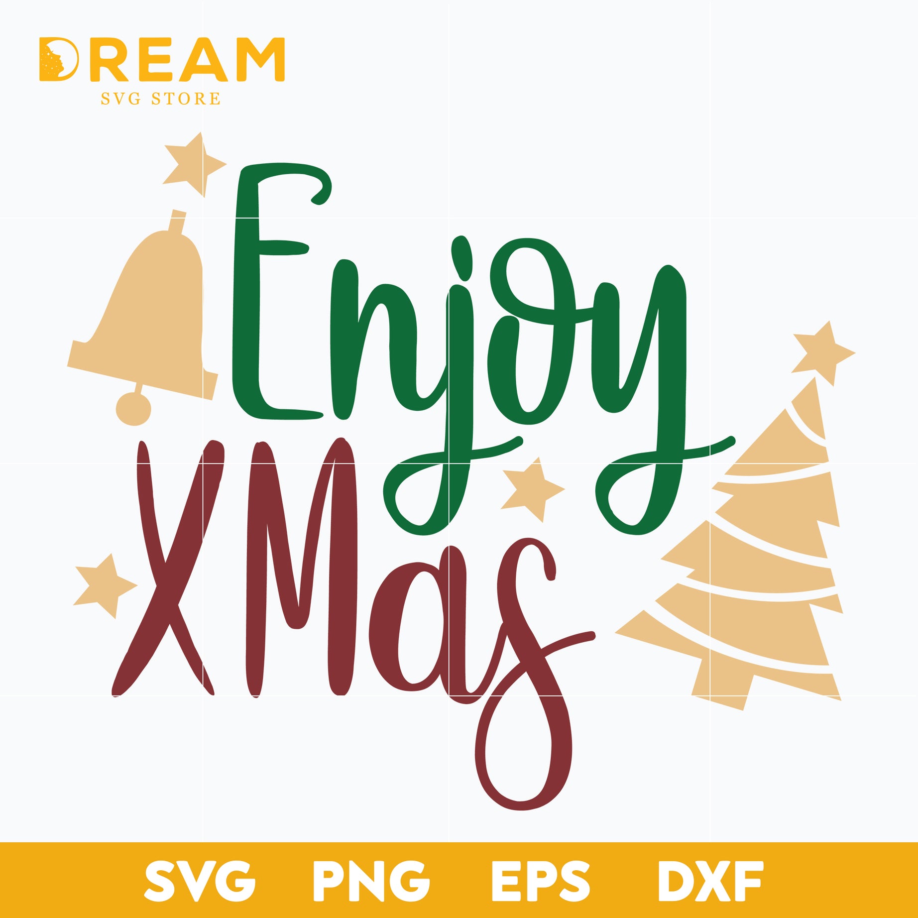 Enjoy xmas svg, Christmas svg, png, dxf, eps digital file CRM12122015L