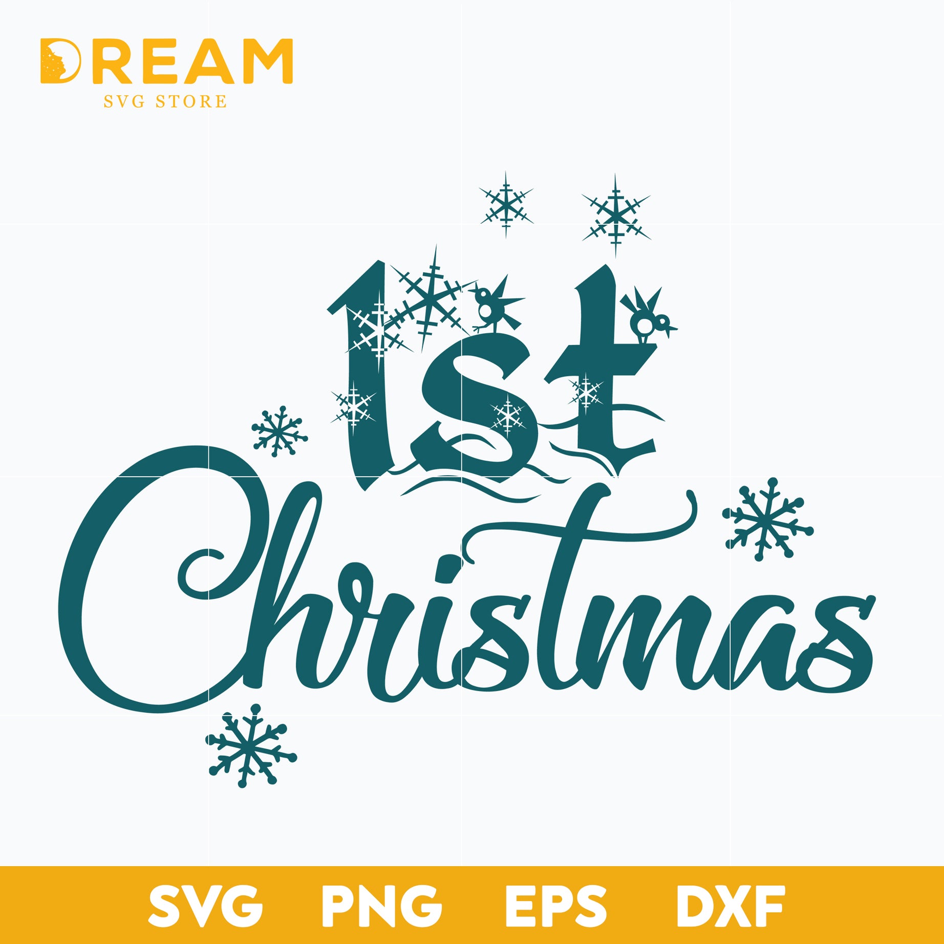 1st christmas svg