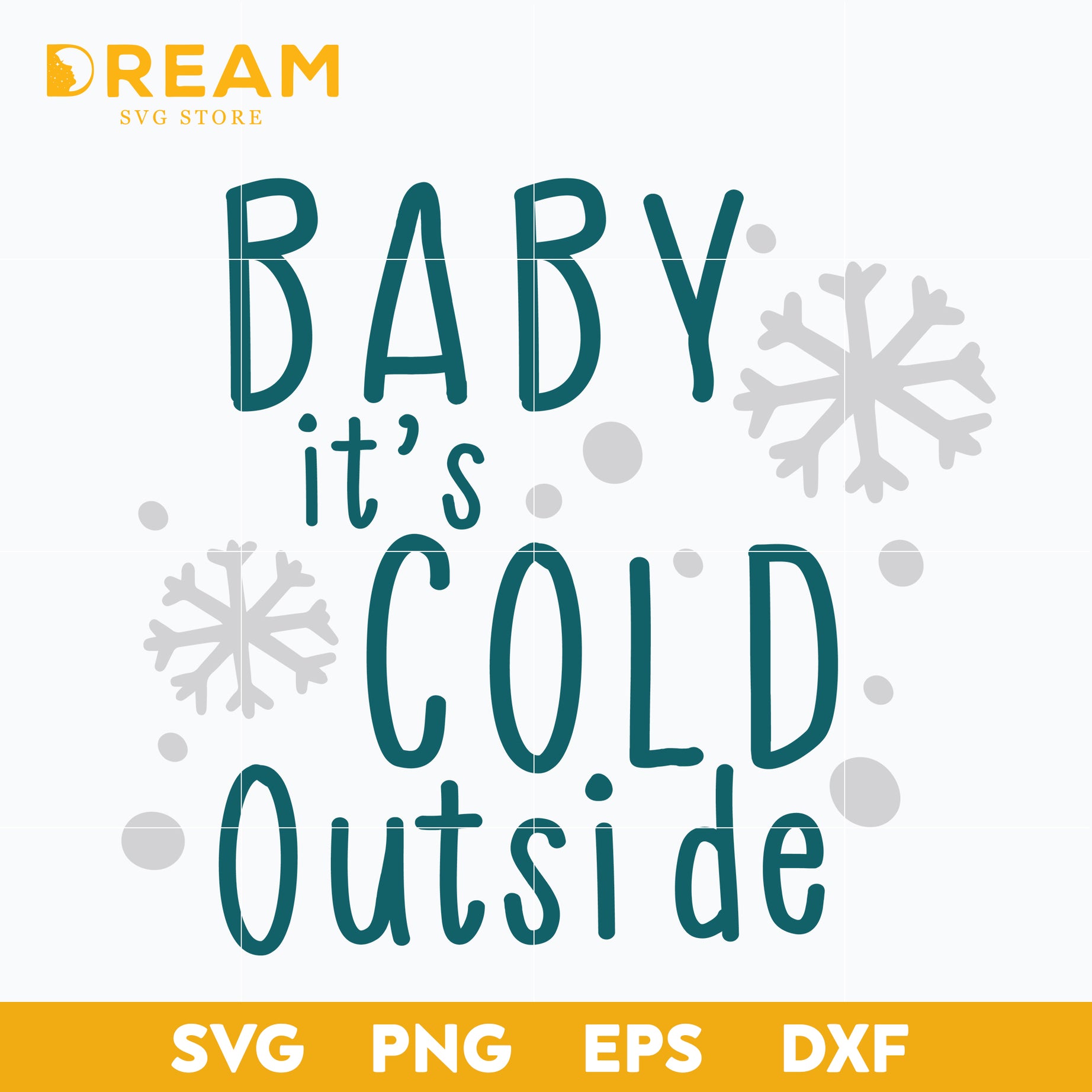 Baby it's cold outside svg