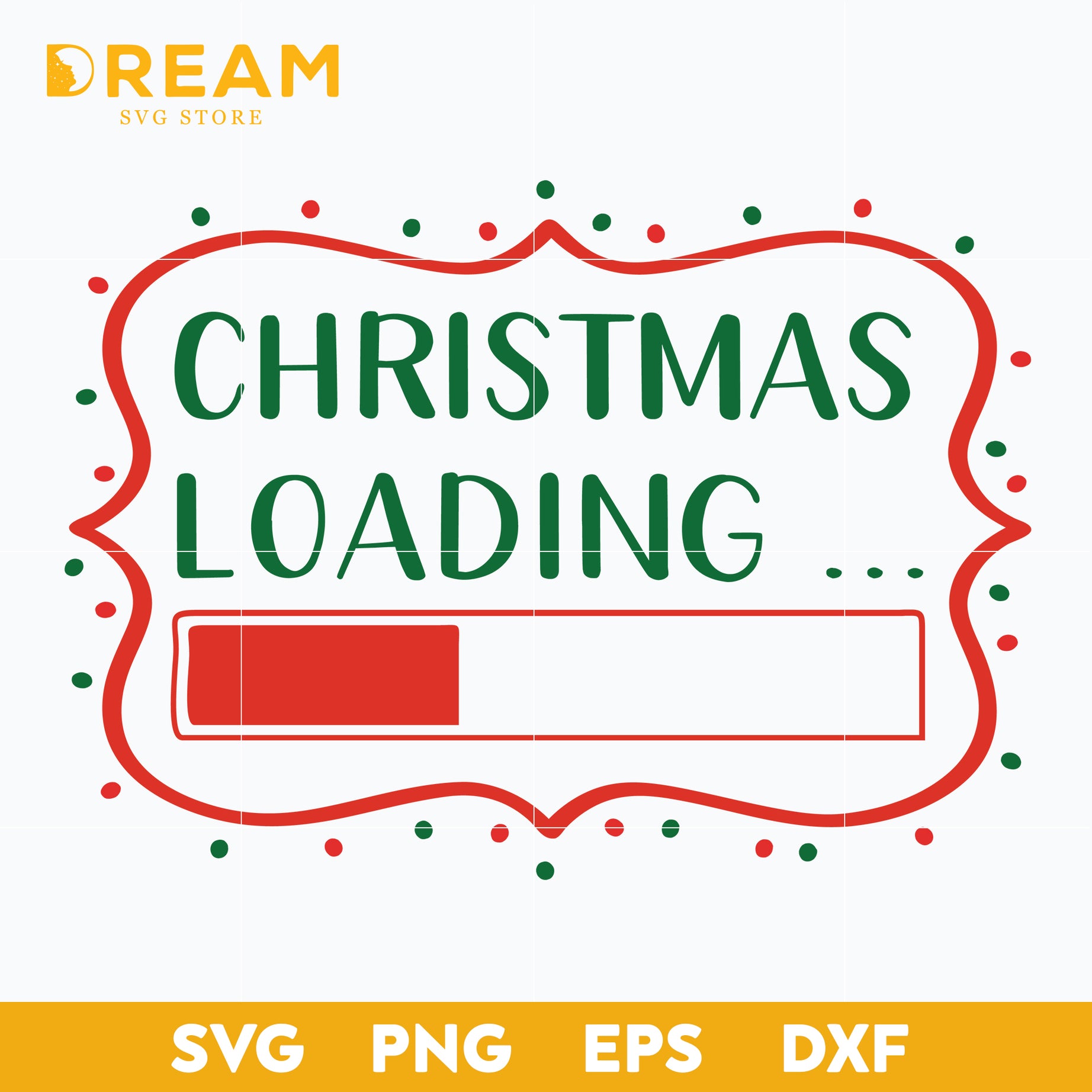 Christmas loading svg, Christmas svg, png, dxf, eps digital file CRM12122024L