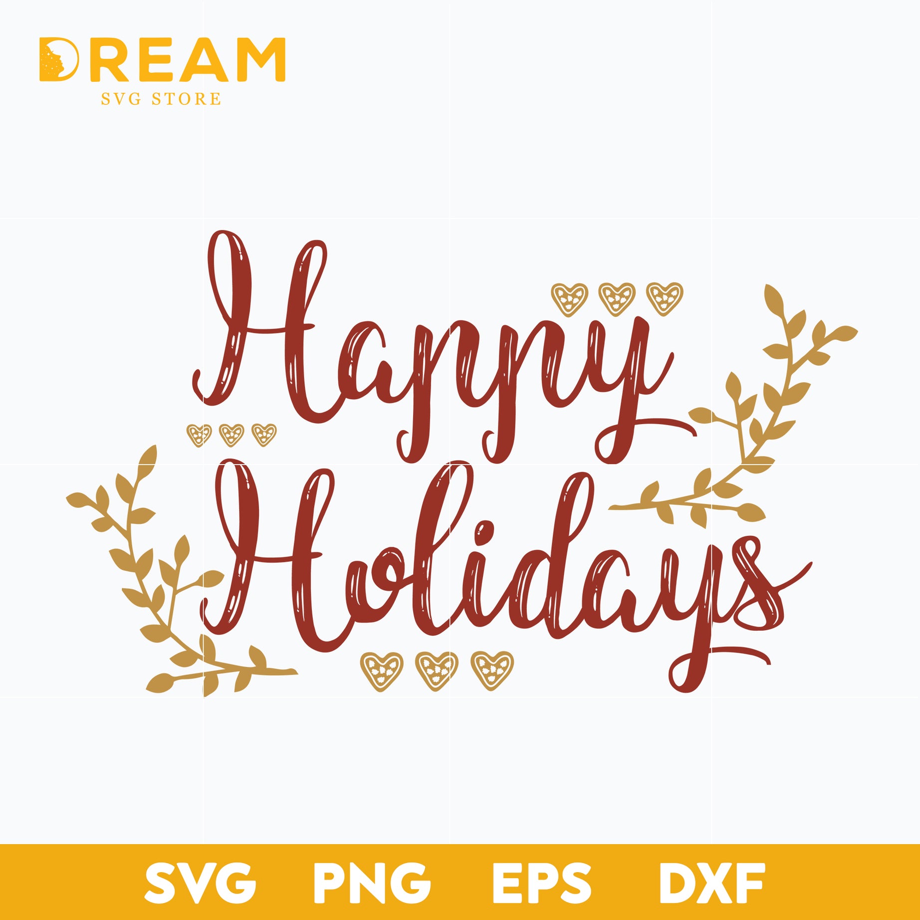 Happy holidays svg, Christmas svg, png, dxf, eps digital file CRM12122031L