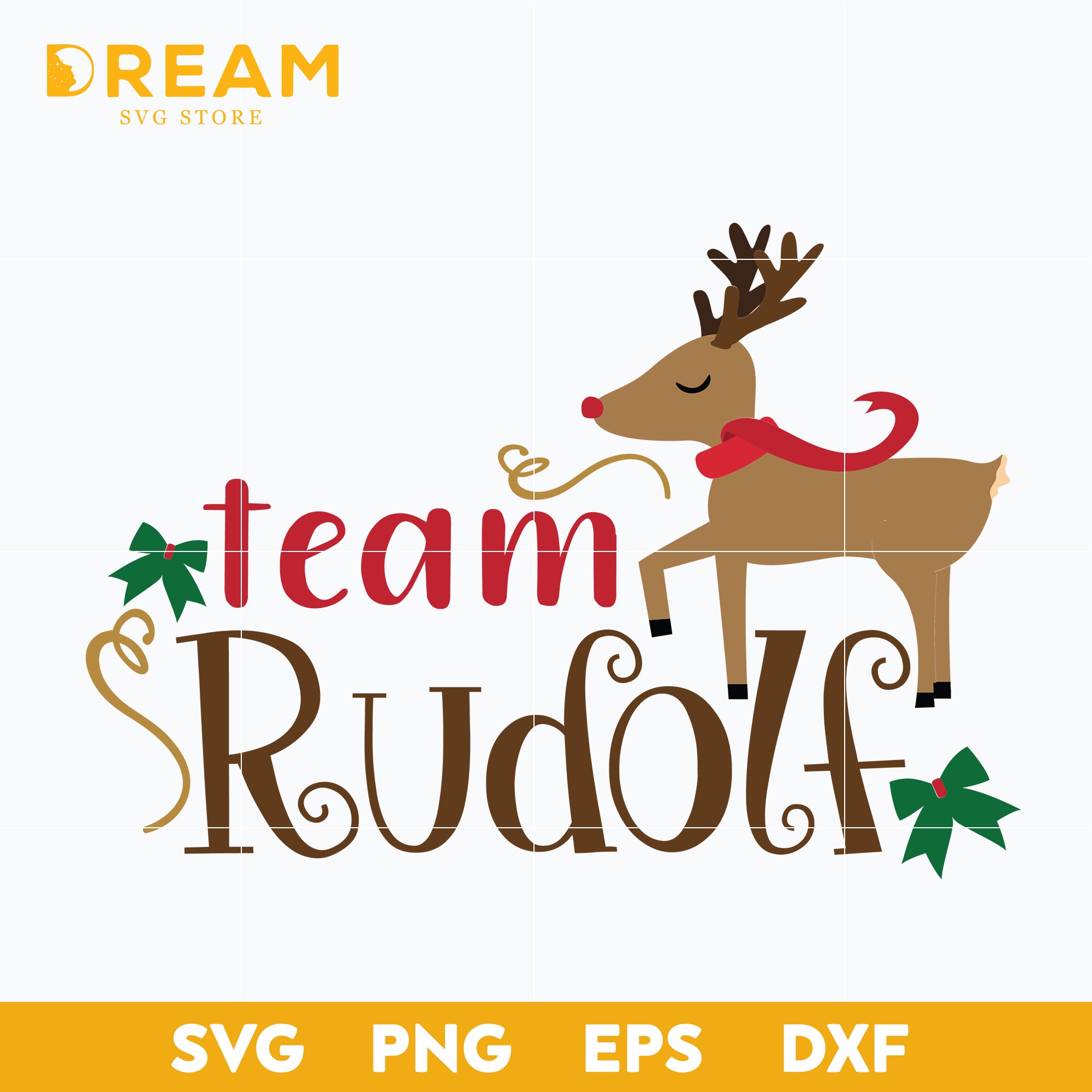 Team rudolf svg, Christmas svg, png, dxf, eps digital file CRM12122039 ...