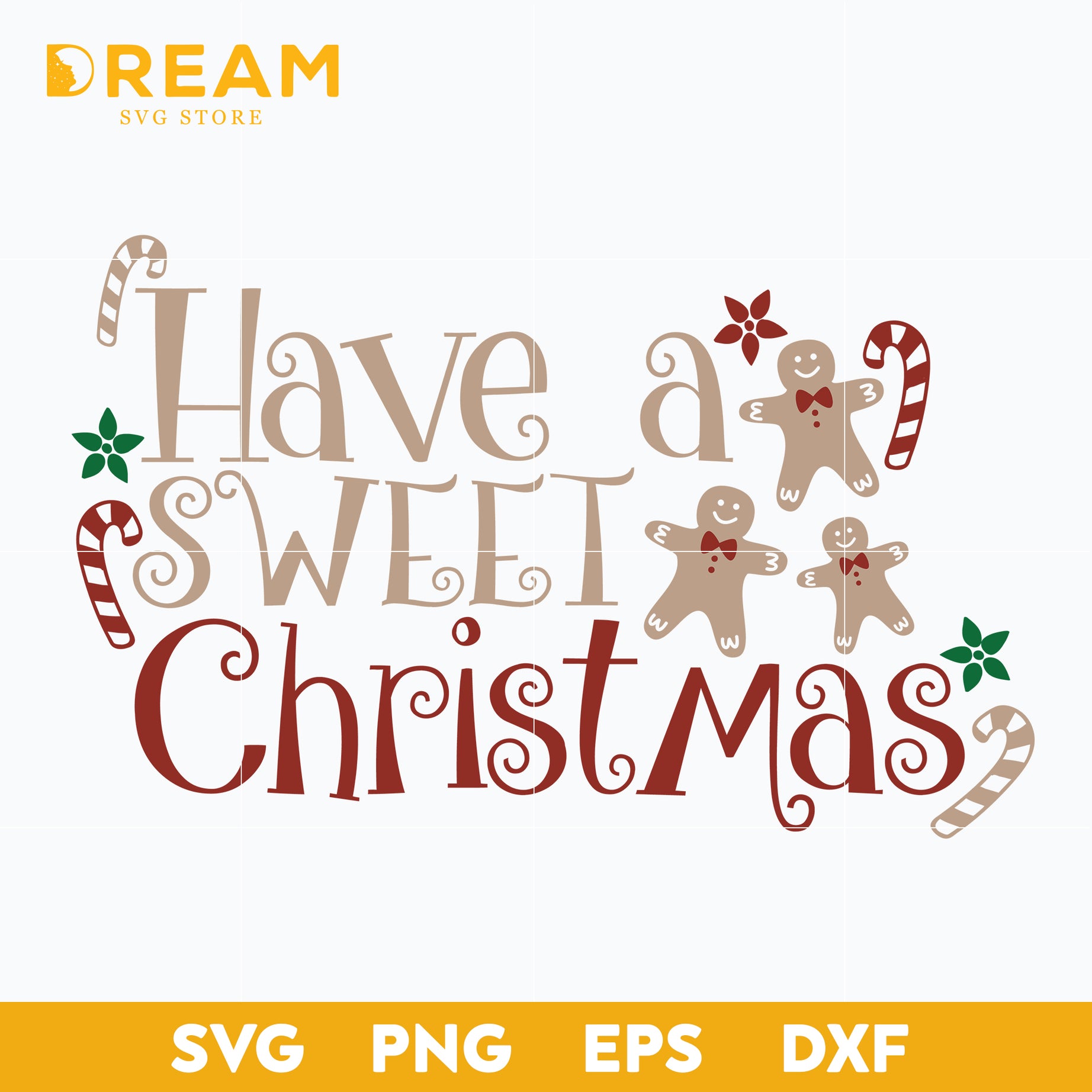 Have a sweet christmas svg, Christmas svg, png, dxf, eps digital file CRM1212204L