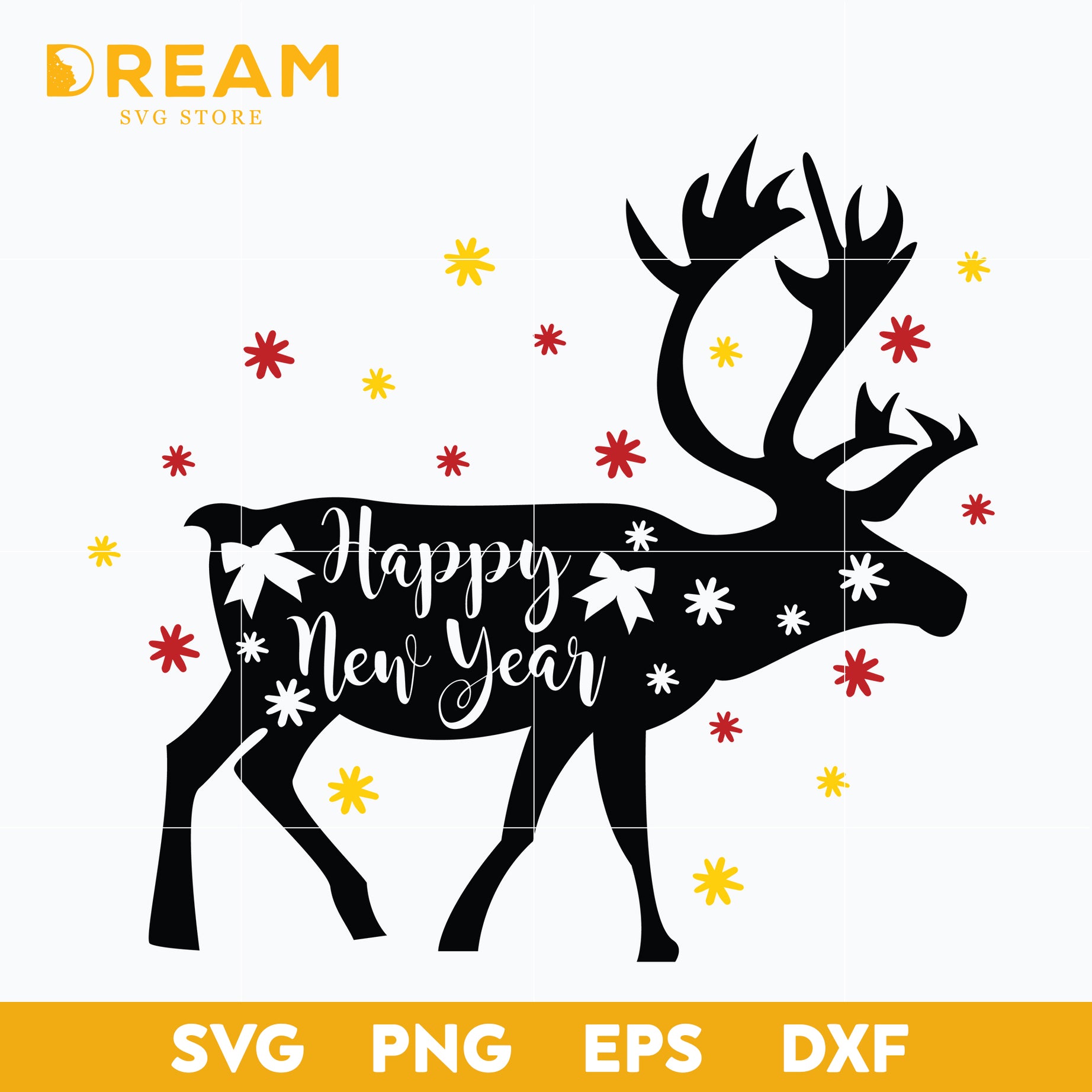 Merry Christmas SVG, Christmas Deer Svg, Christmas svg, png, dxf, eps digital file CRM12122057L