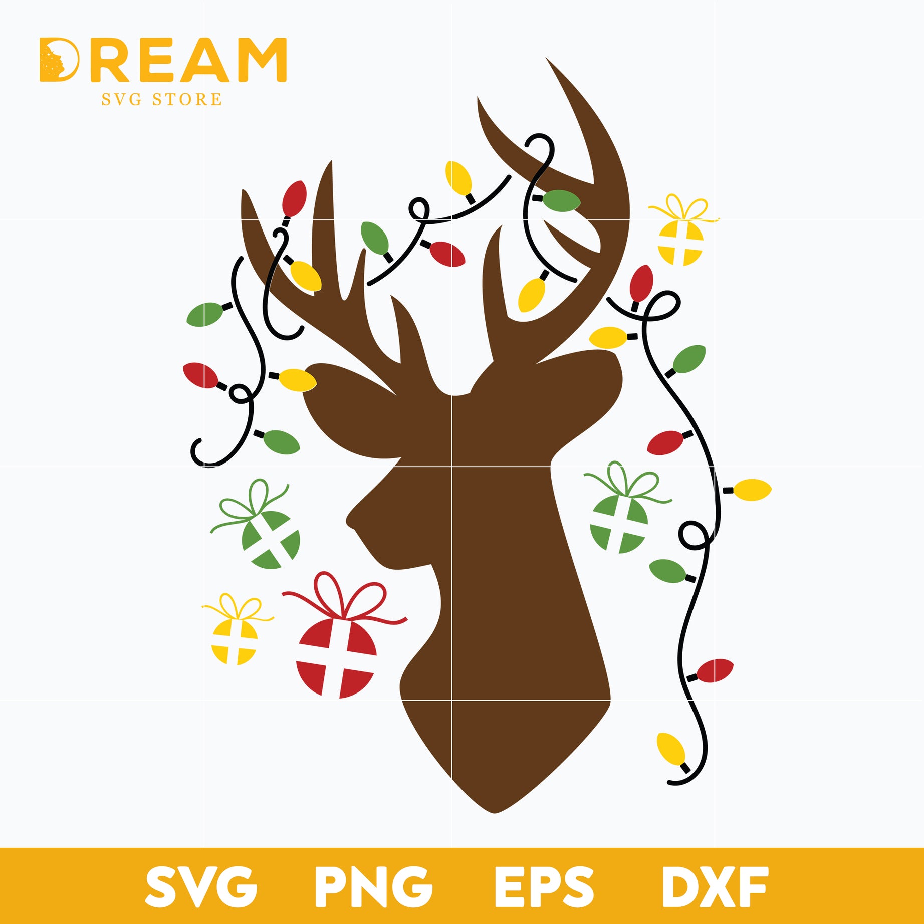 Merry Christmas SVG, Christmas Deer Svg, Christmas svg, png, dxf, eps digital file CRM12122062L