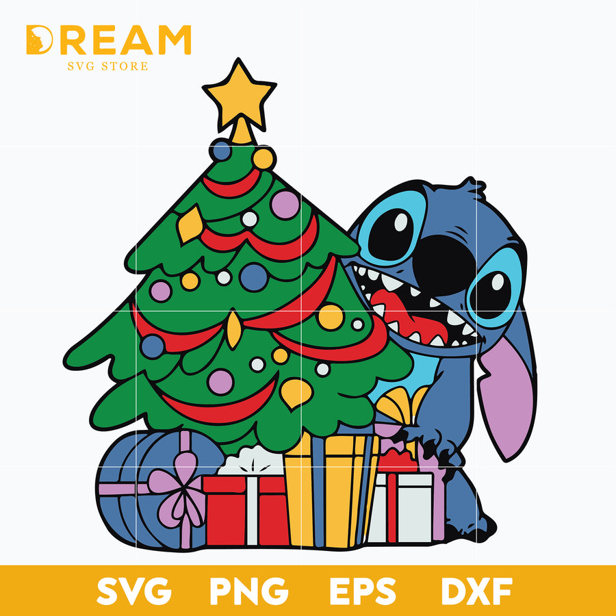Stitch christmas svg, stitch svg, Christmas svg, png, dxf, eps digital file CRM12122076L