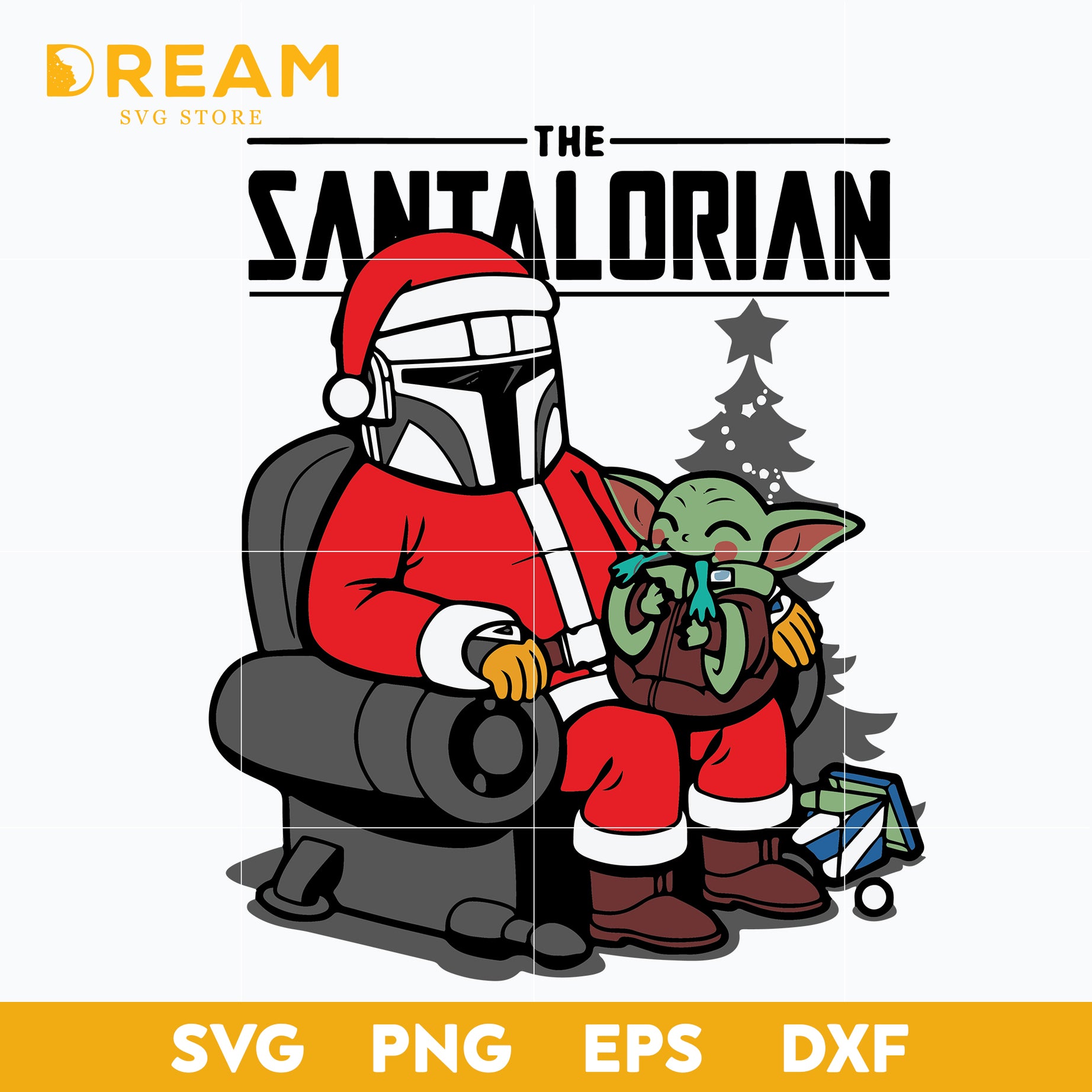 The santalorian svg, star wars svg, Christmas svg, png, dxf, eps digital file CRM12122084L