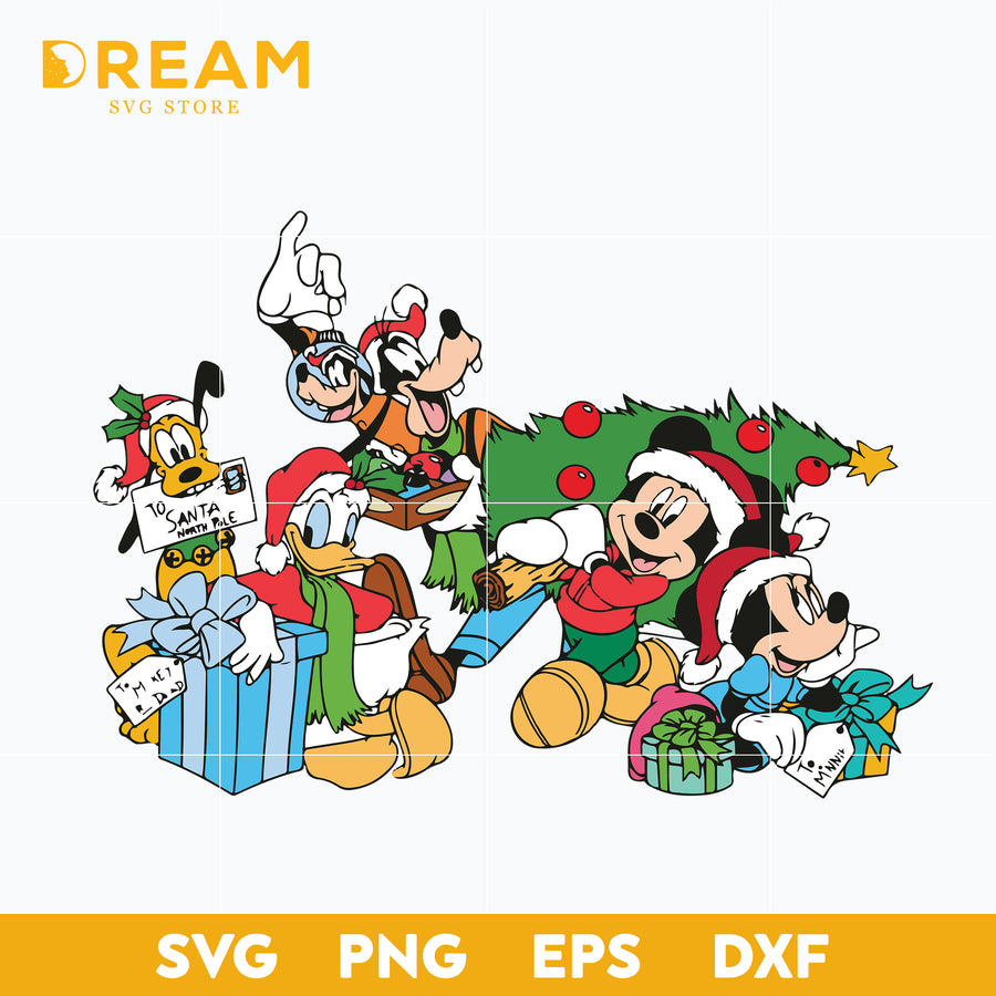 Merry christmas svg, disney christmas svg, disney svg, Christmas svg, png, dxf, eps digital file CRM12122085L