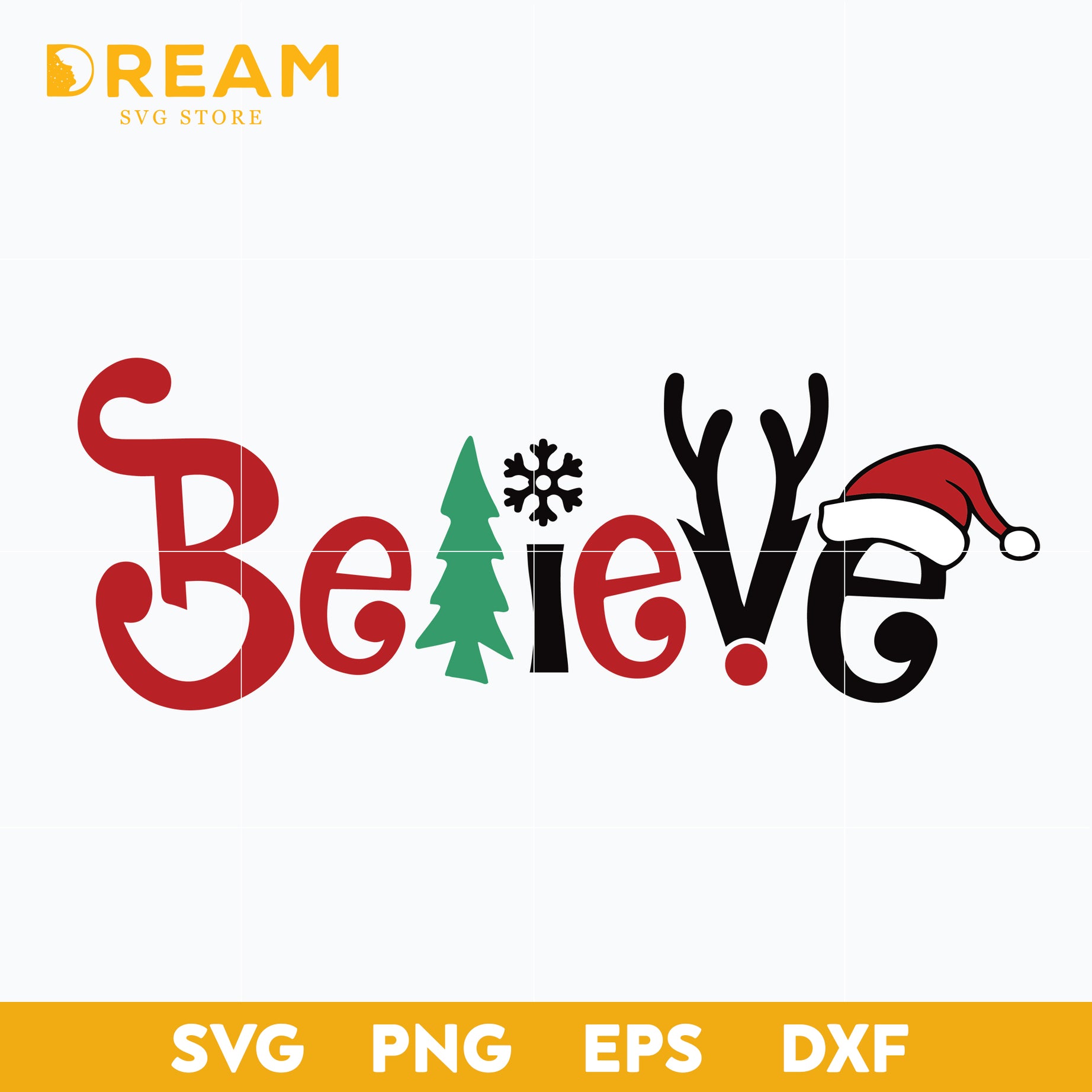 Believe christmas svg