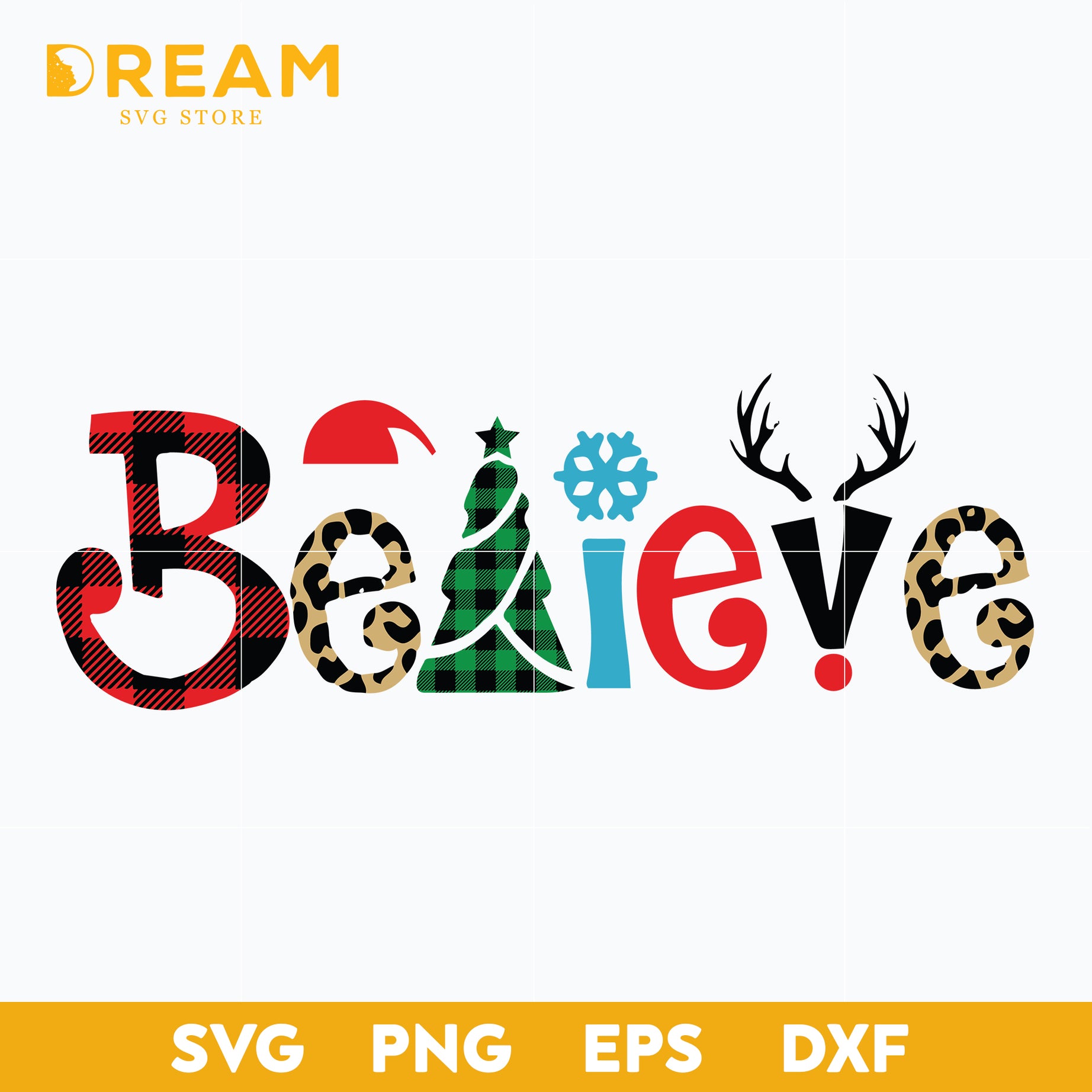 Believe christmas svg