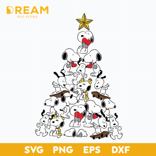 Snoopy tree christmas svg, christmas svg, png, dxf, eps digital file CRM2011201L
