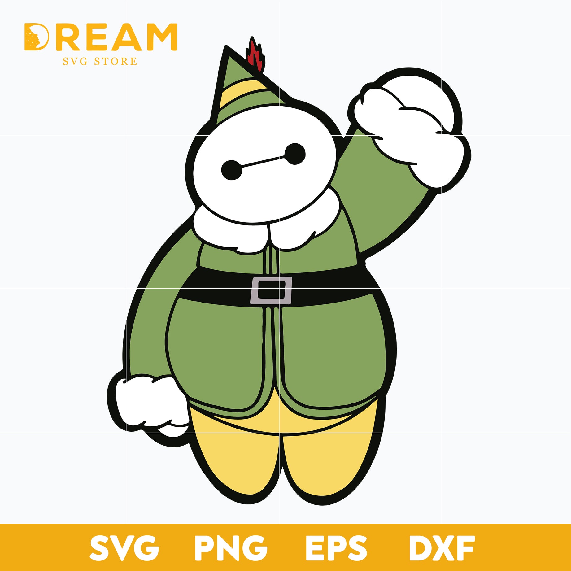 Baymax christmas svg