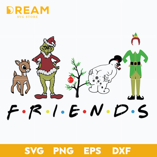Friends christmas svg, christmas svg, png, dxf, eps digital file CRM21112014L