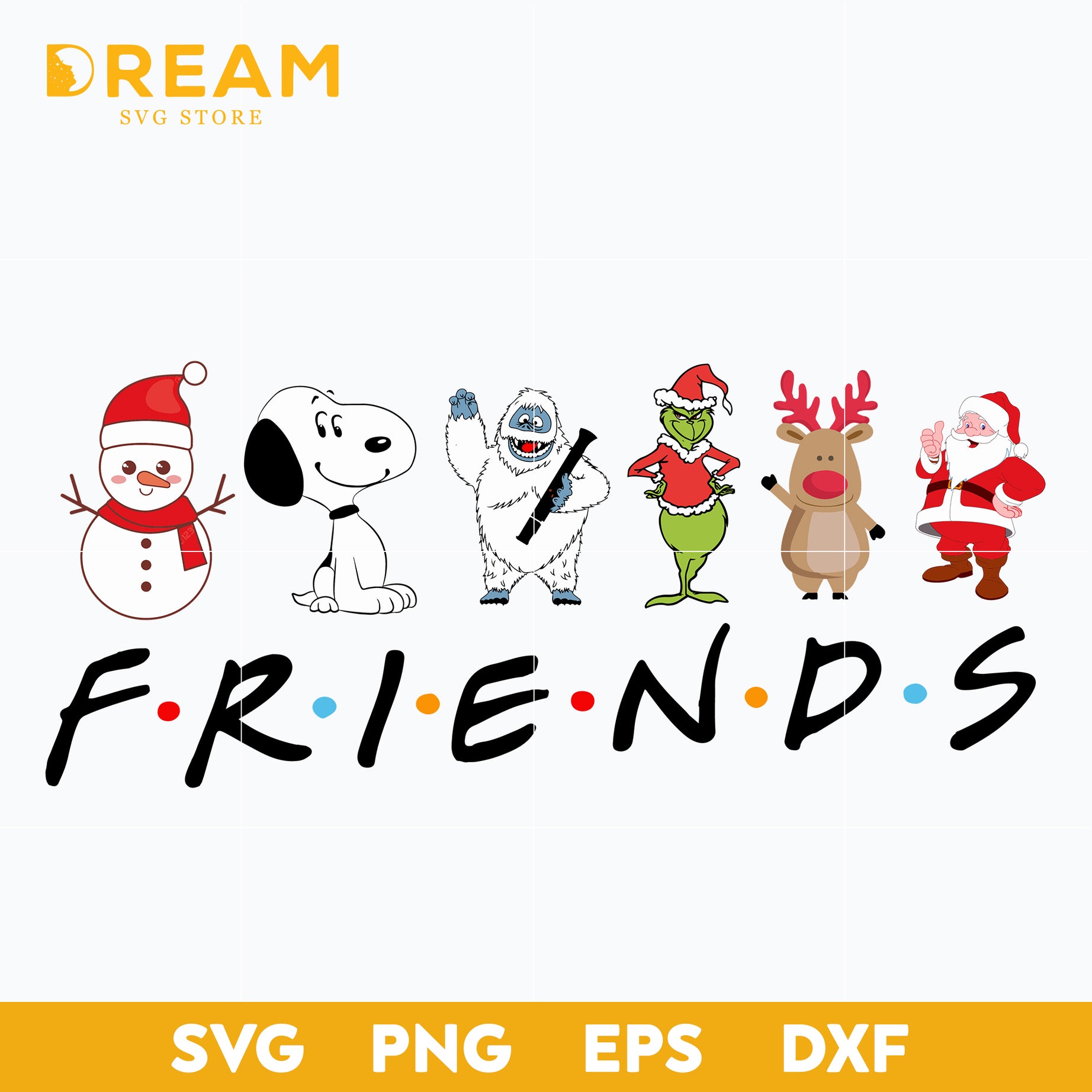 Friends christmas svg, christmas svg, png, dxf, eps digital file CRM21112018L