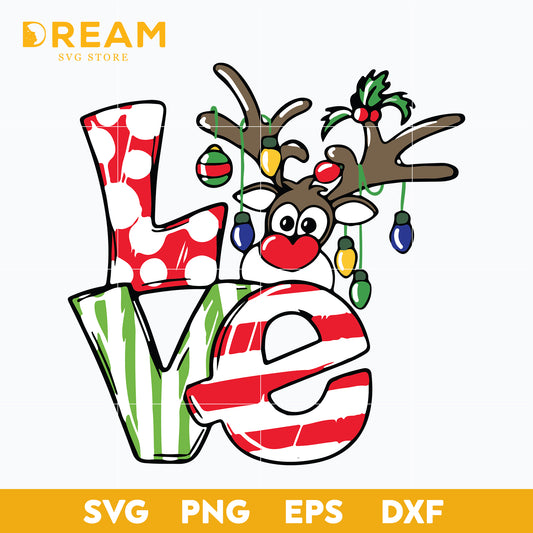Love Reindeer christmas svg, christmas svg, png, dxf, eps digital file CRM2111206L