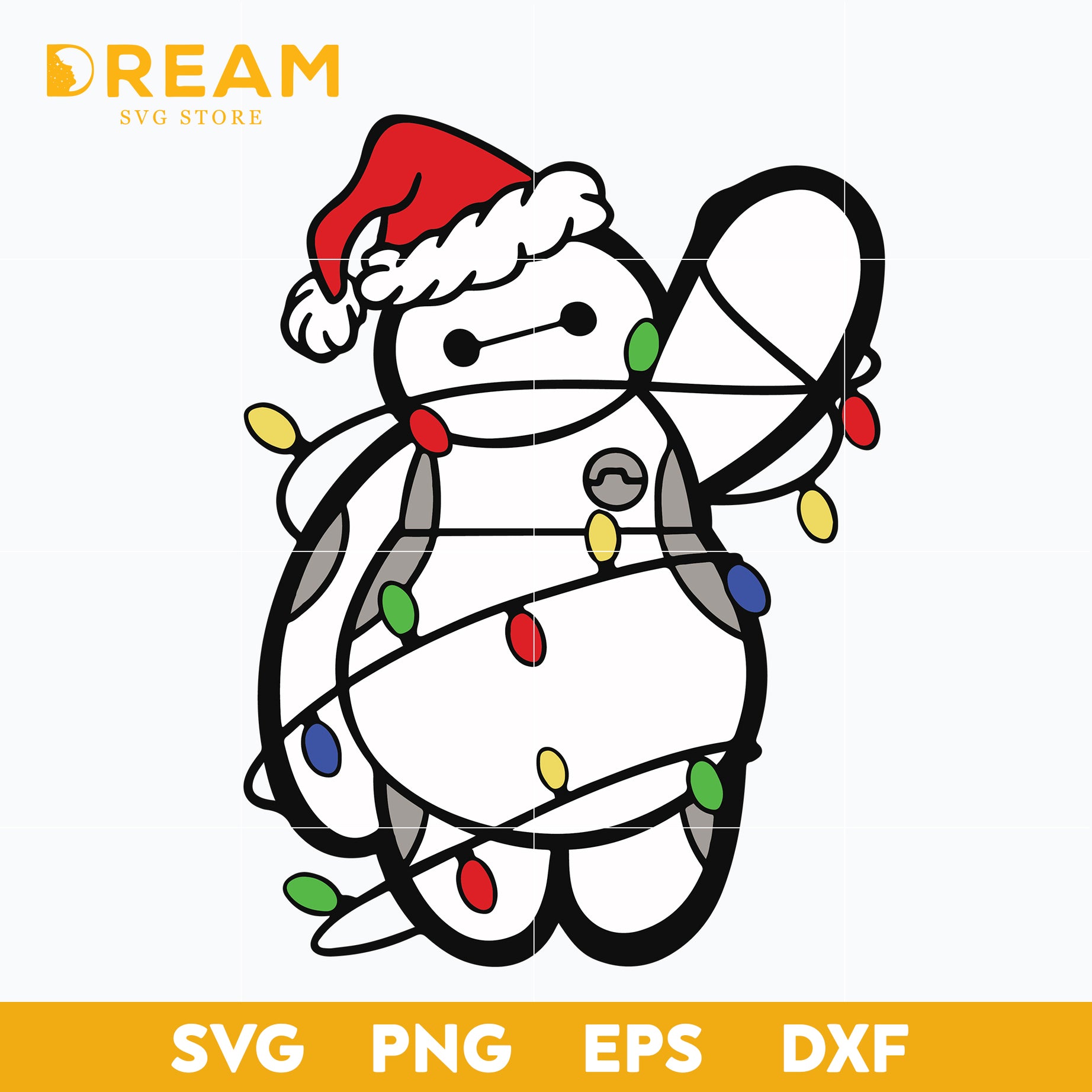Baymax christmas svg