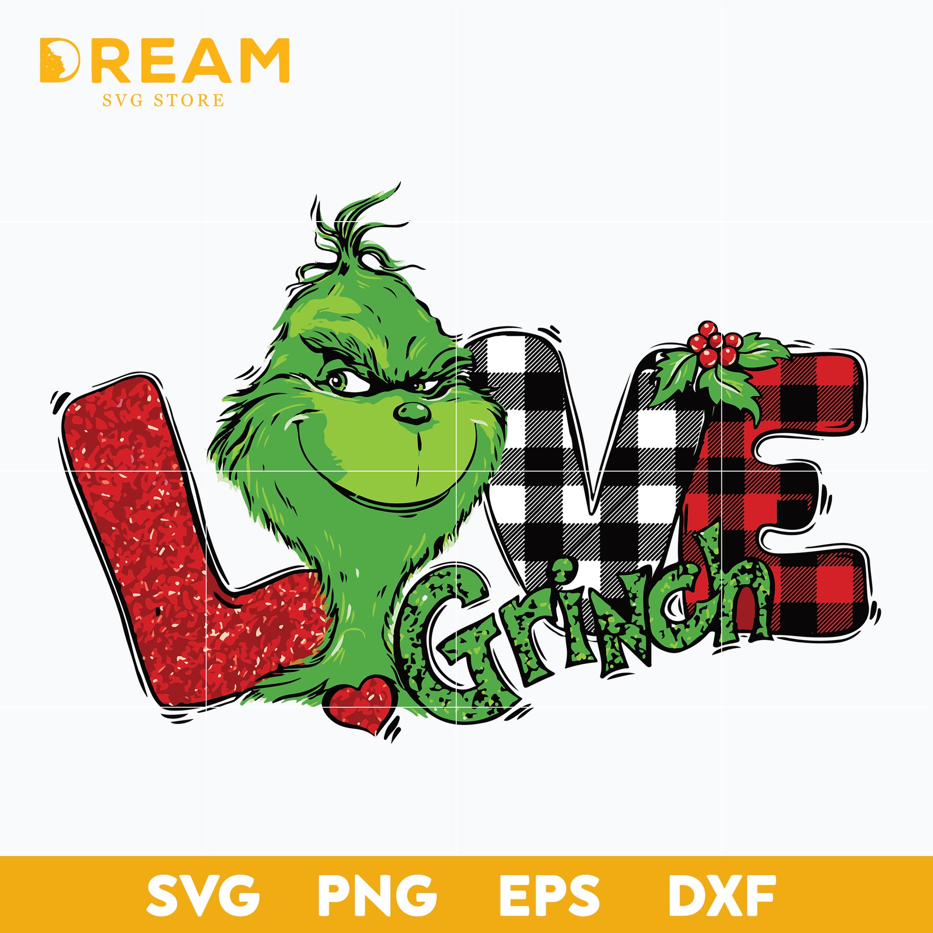 Love grinch svg, Christmas svg, png, dxf, eps digital file CRM2611202L