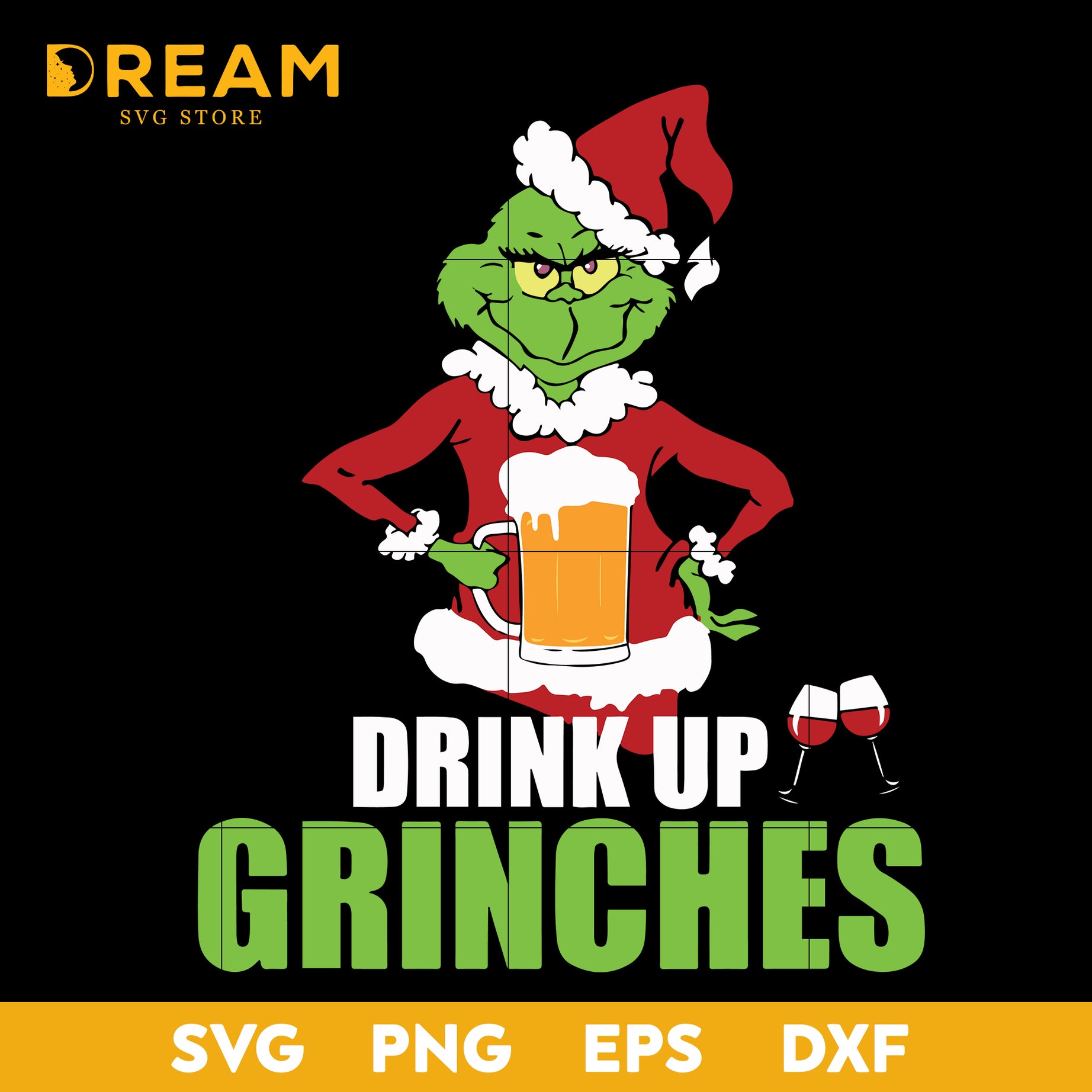 Drink up grinches svg, Christmas svg, png, dxf, eps digital file CRM2711202L
