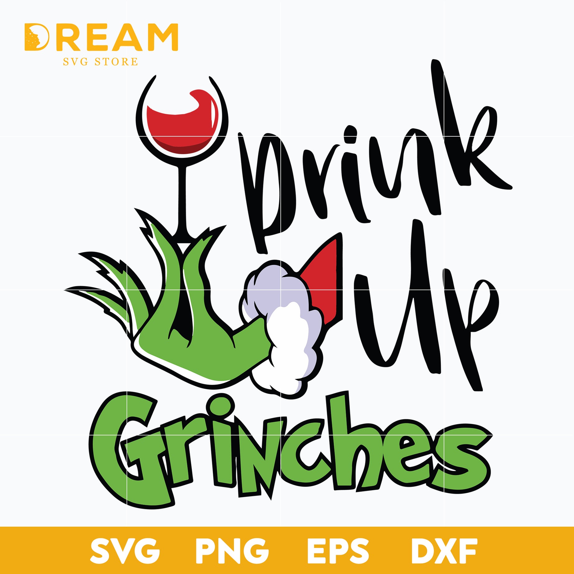 Drink up grinches svg, Christmas svg, png, dxf, eps digital file CRM2911207L