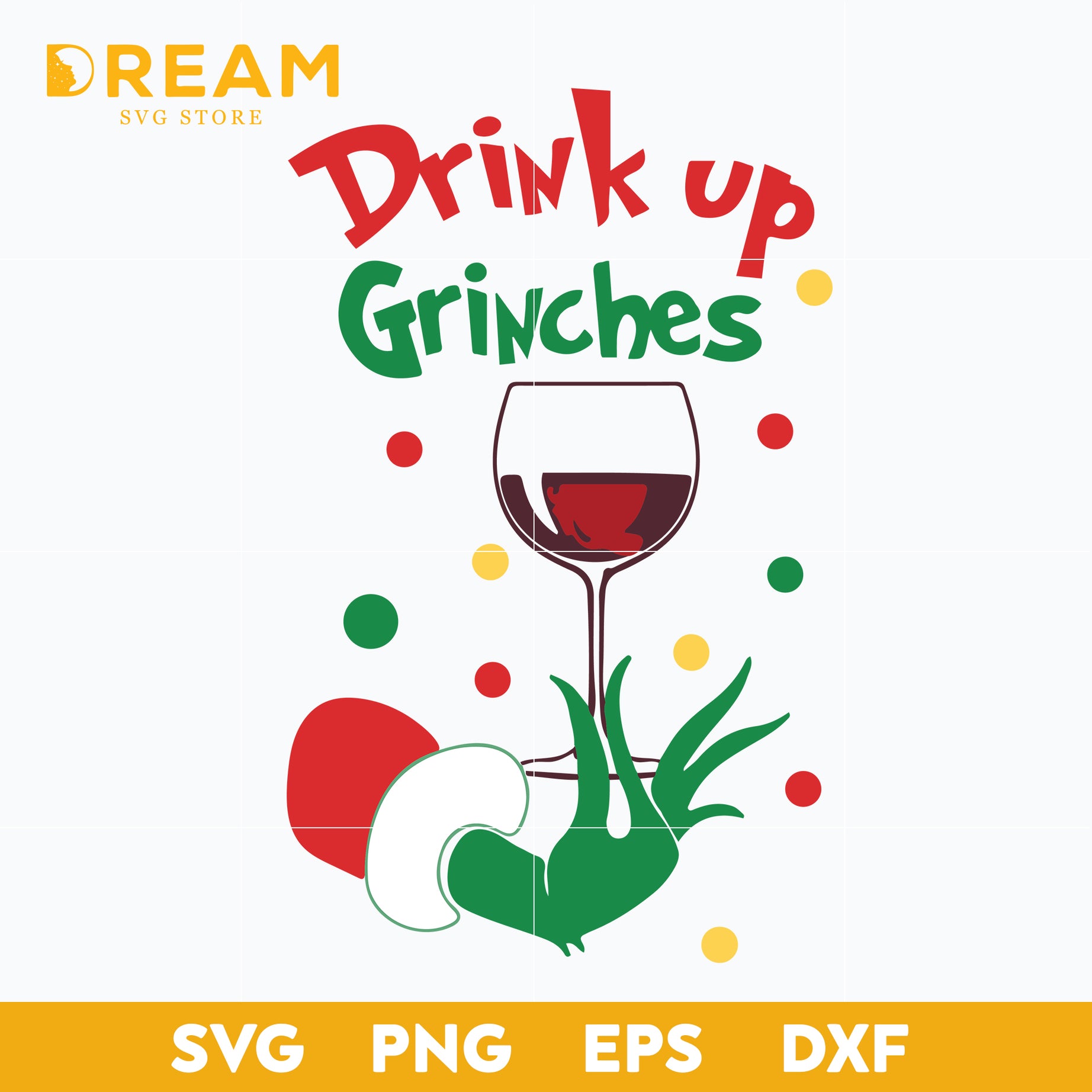 Drink up grinches svg, Christmas svg, png, dxf, eps digital file CRM2911208L