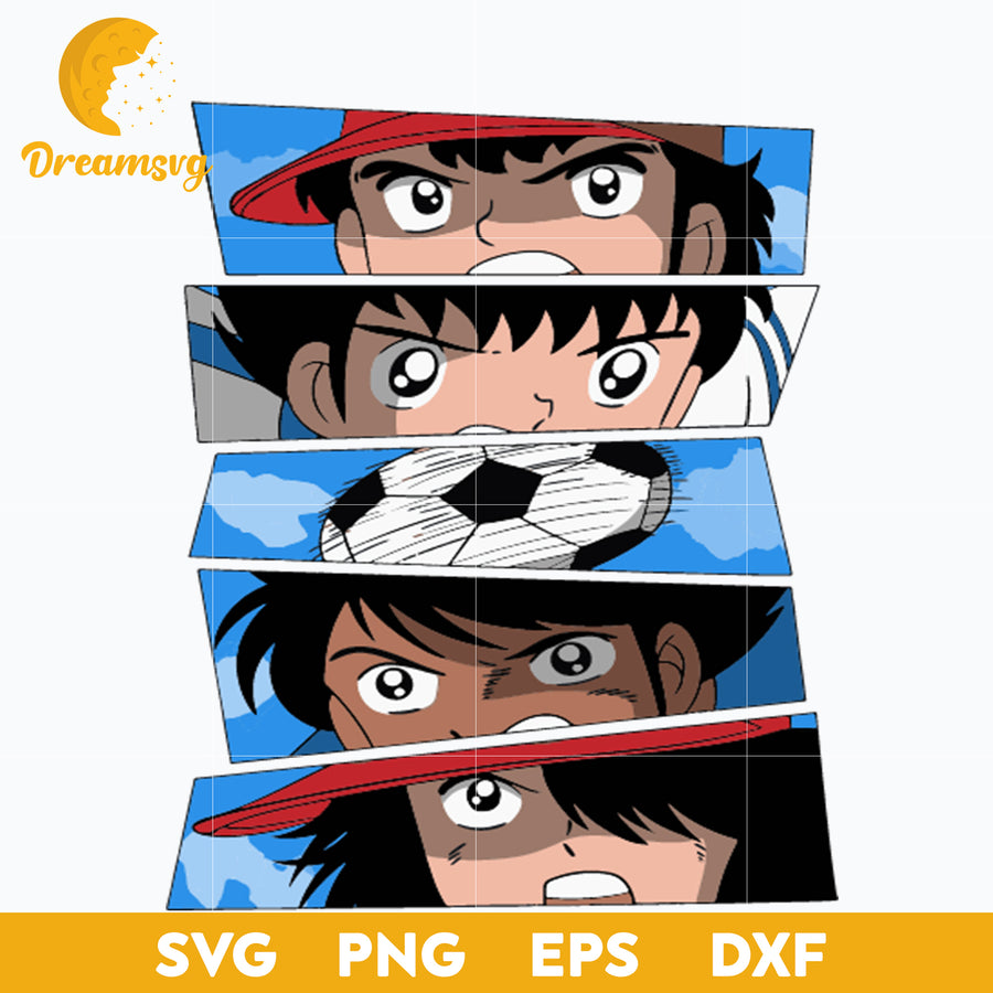Captain Soccer Svg, Captain Anime Svg, Soccer Svg, file for cricut, Anime svg, png, eps, dxf digital download