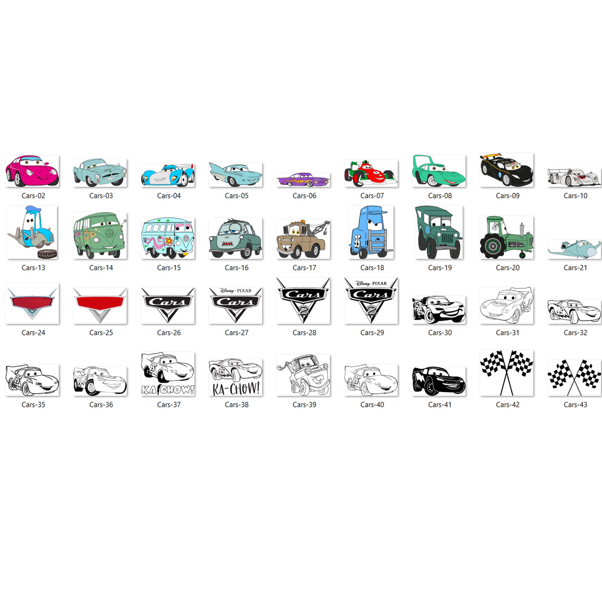 180+ Cars SVG Bundle, Cars Bundle SVG, Cars Cricut, Cars Silhouette, Flash McQueen Svg, Cartoon svg, png, dxf, eps digital file