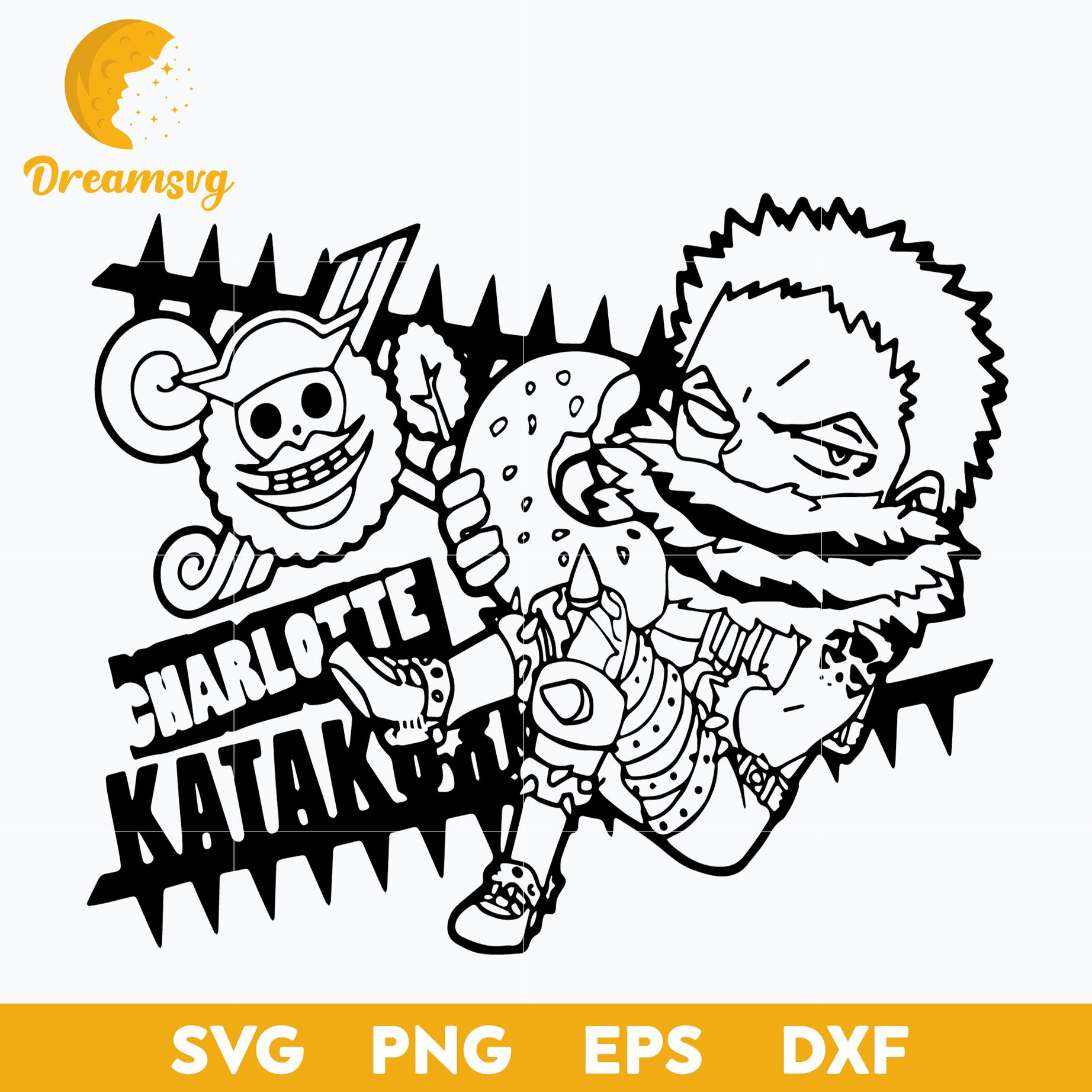Charlotte Katakuri SVG, Big Mom One Piece SVG, Anime One Piece SVG, file for cricut, Anime svg, png, eps, dxf digital download