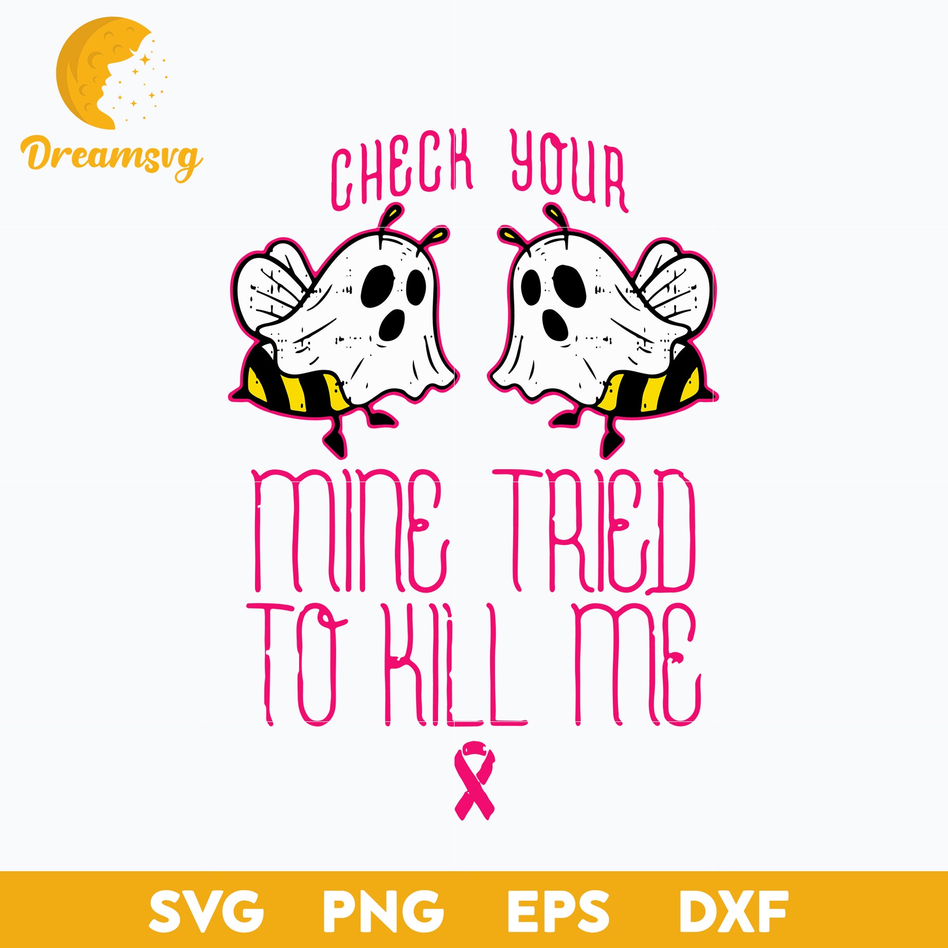 Check Your Boo Bees svg, Halloween svg, png, dxf, eps digital file.