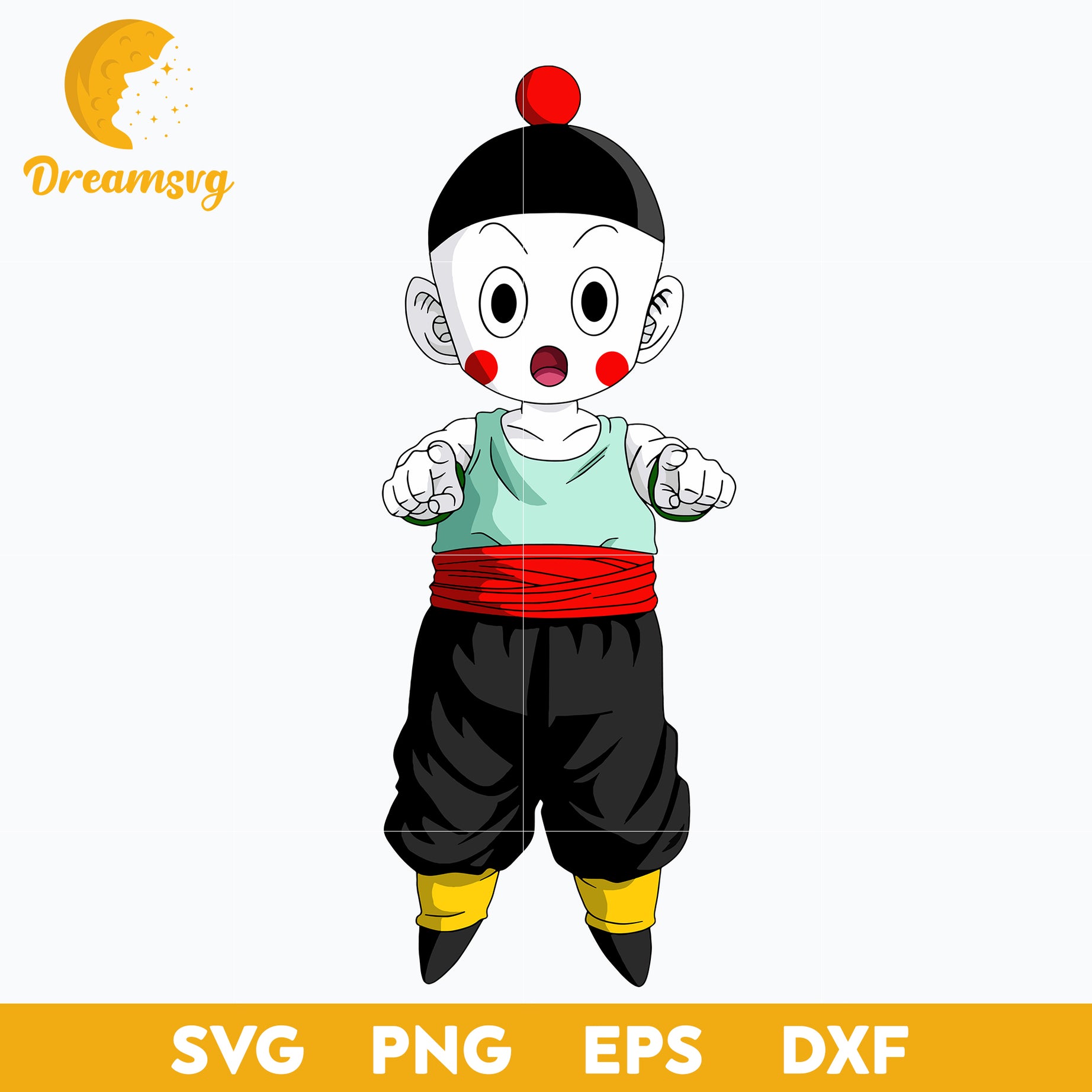 Dragonball Z Chiaotzu, Dragon Ball Z, file for cricut, Anime svg, png, eps, dxf digital download