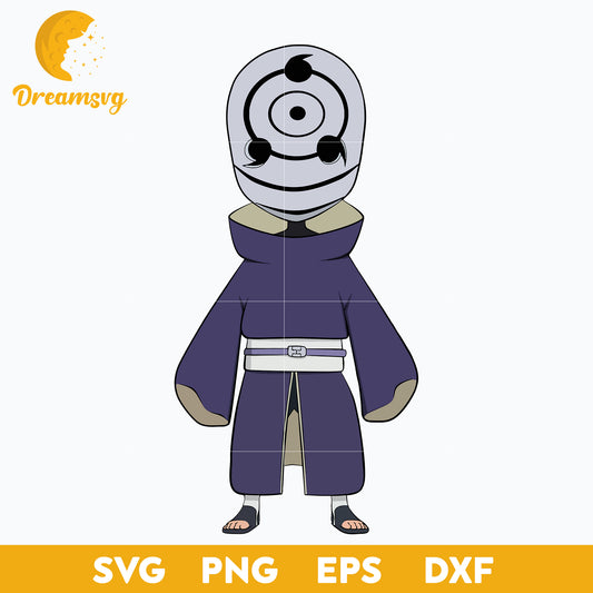 Chibi Tobi Madara Svg, Tobi Svg, Anime Mask Svg, Uchiha Obito Tobi Svg, Naruto Svg, file for cricut, Anime svg, png, eps, dxf digital download