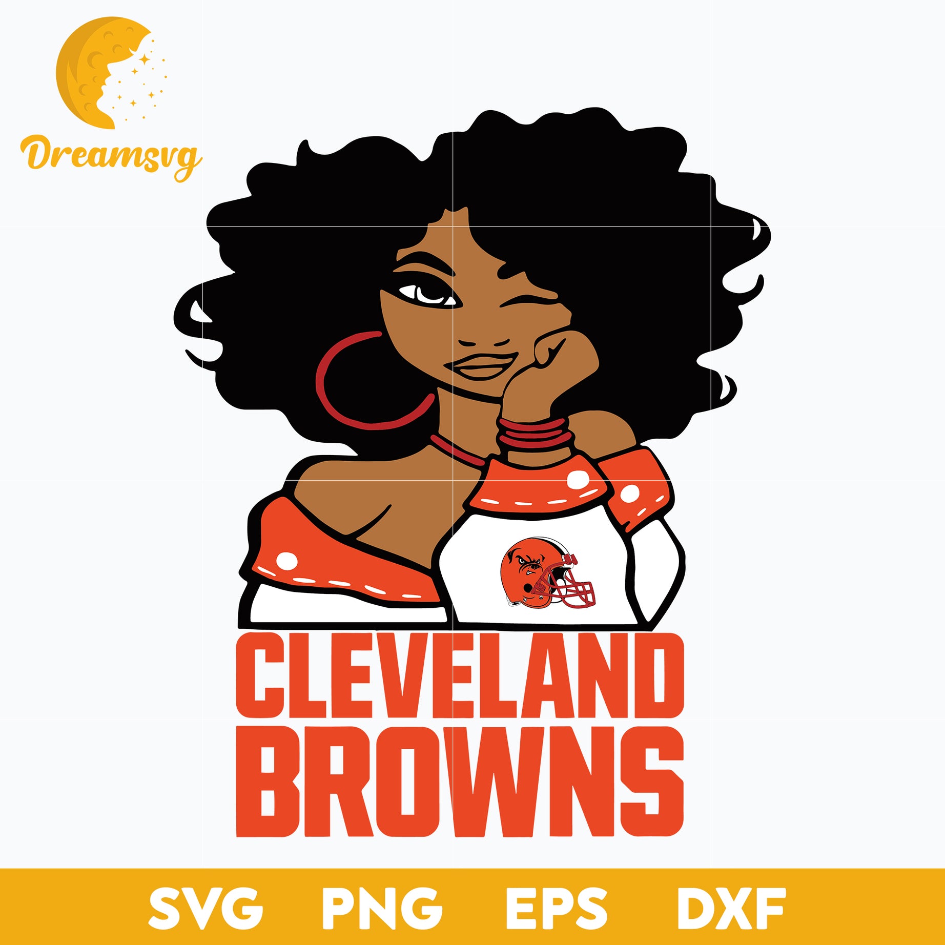 Cleveland Browns Girl Nfl Svg, Cleveland Browns Svg, Sport Svg, Nfl Svg, Png, Dxf, Eps Digital File.