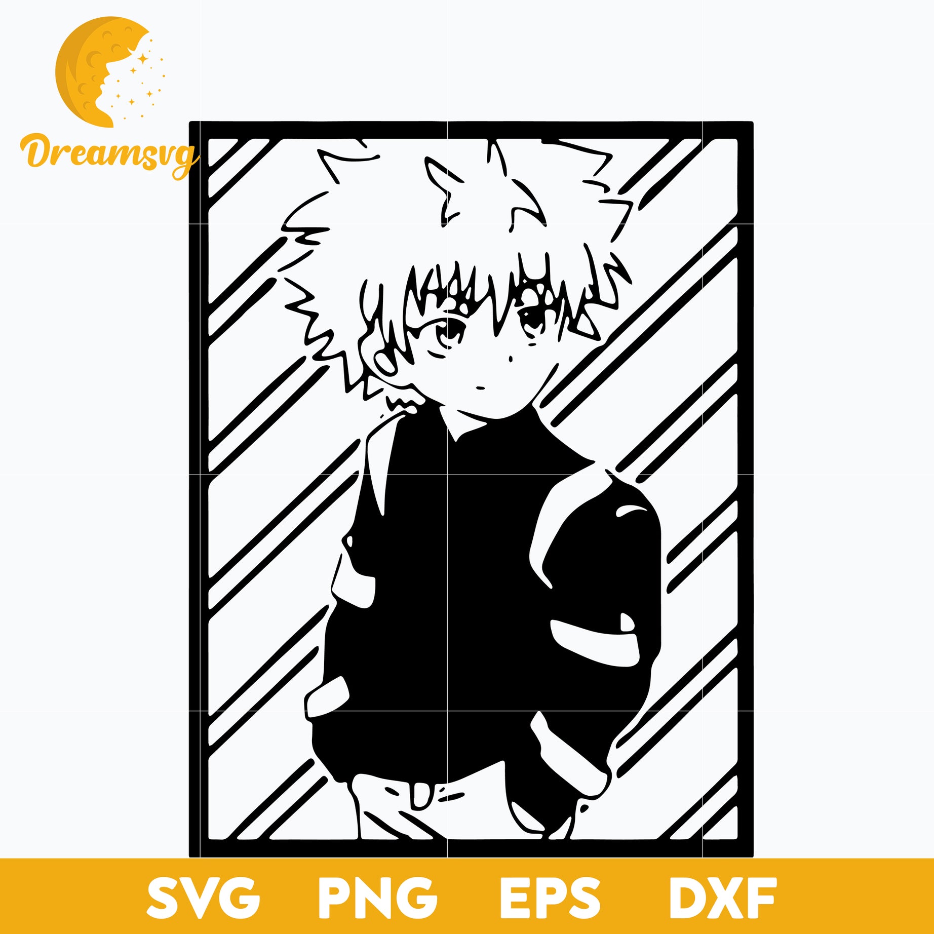 Cool Boy Hinata Shouyou SVG, Hakiyuu SVG, Volleyball Cartoon SVG, file for cricut, Anime svg, png, eps, dxf digital download
