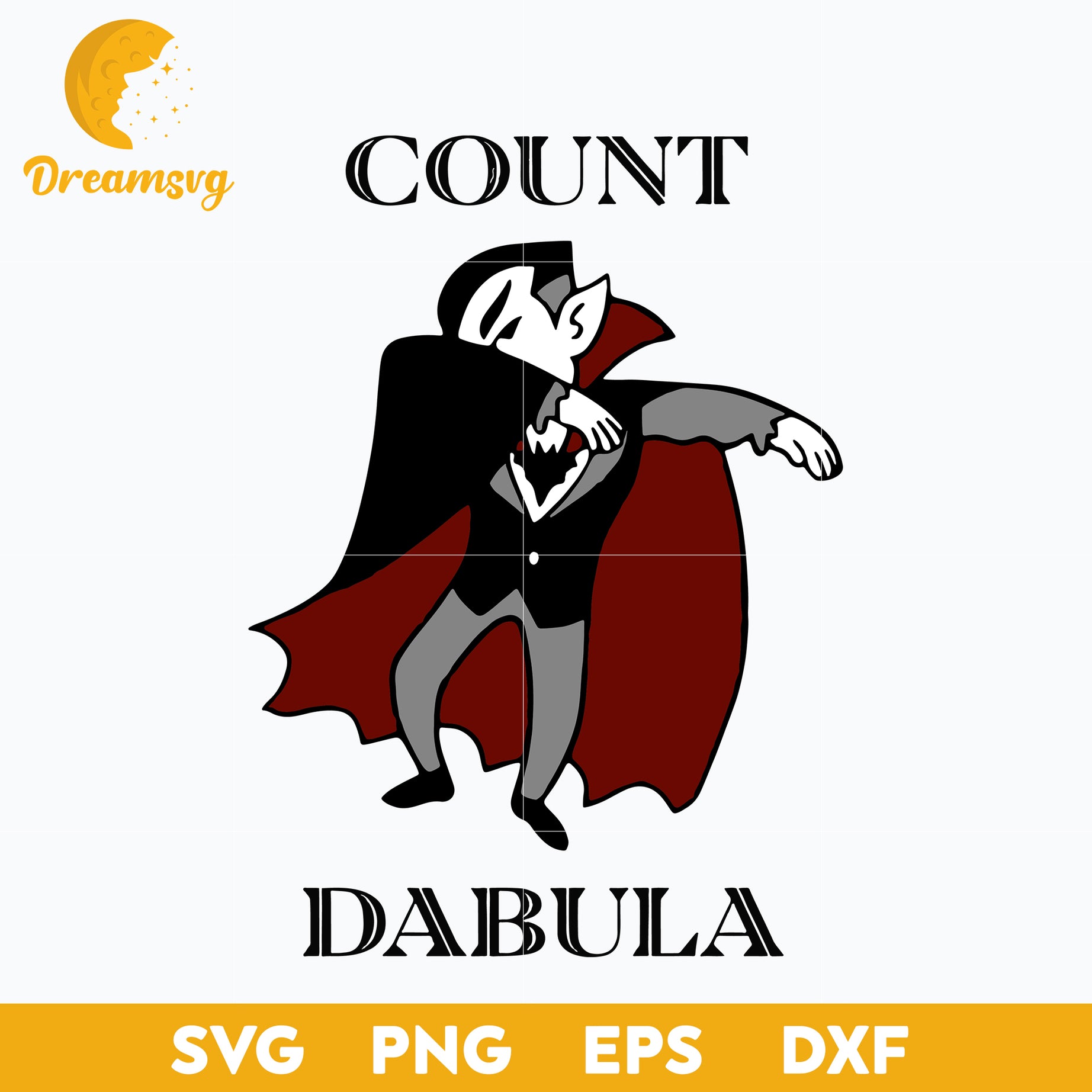 Count Dabula Dabbing Halloween svg, Halloween svg, png, dxf, eps digital file.