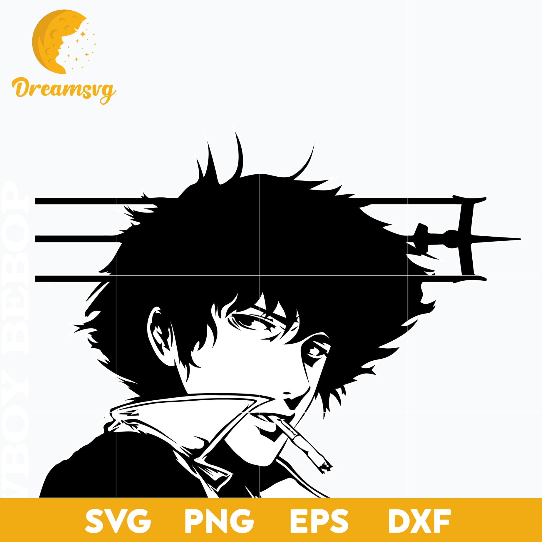 Cowboy Bebop See You Space Cowboy Svg, Cowboy Bebop Svg, Spike Spiegel Svg, file for cricut, Anime svg, png, eps, dxf digital download