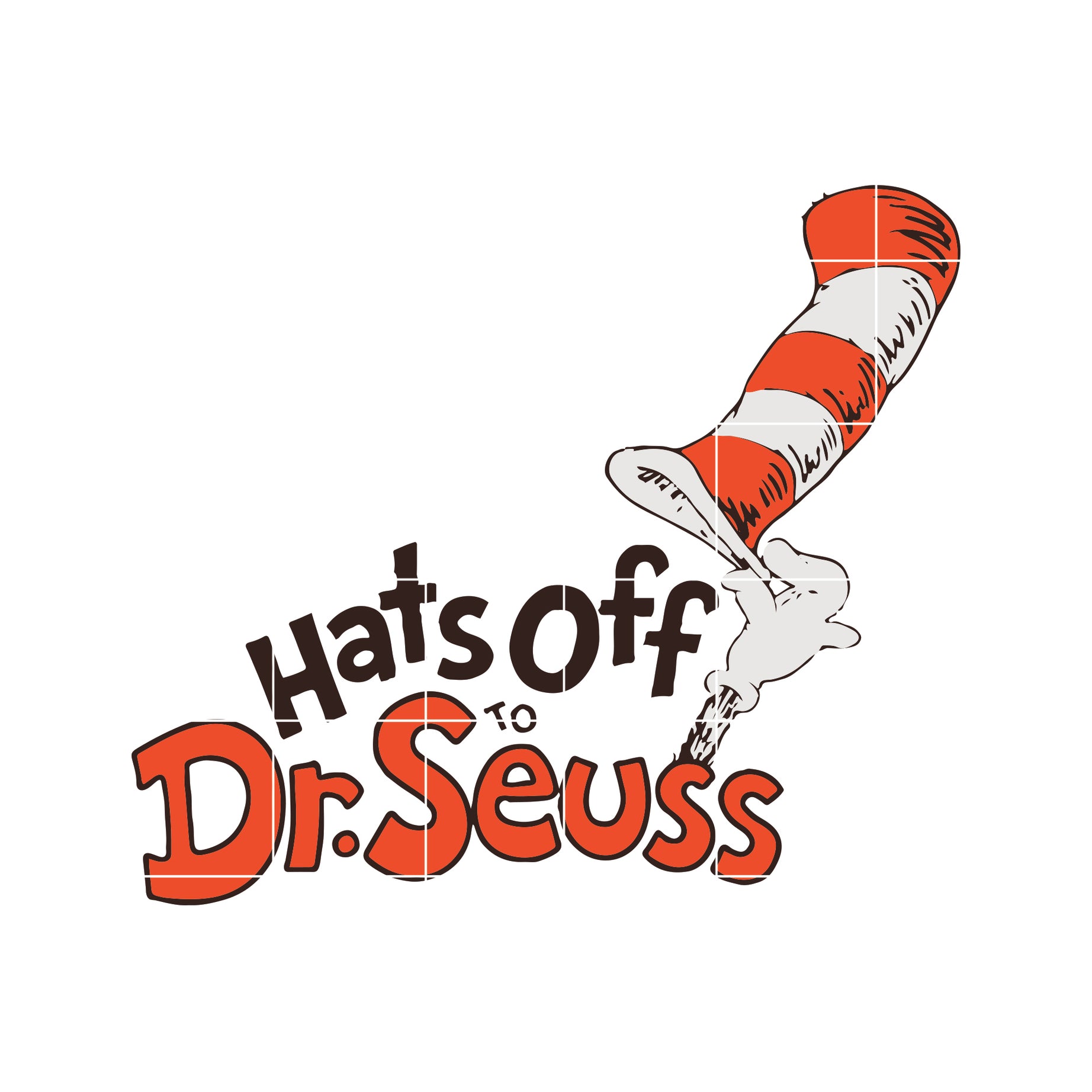Hats Off Dr Seuss svg, Cat in the Hat svg, dr svg, png, dxf, eps digital file DR05012114