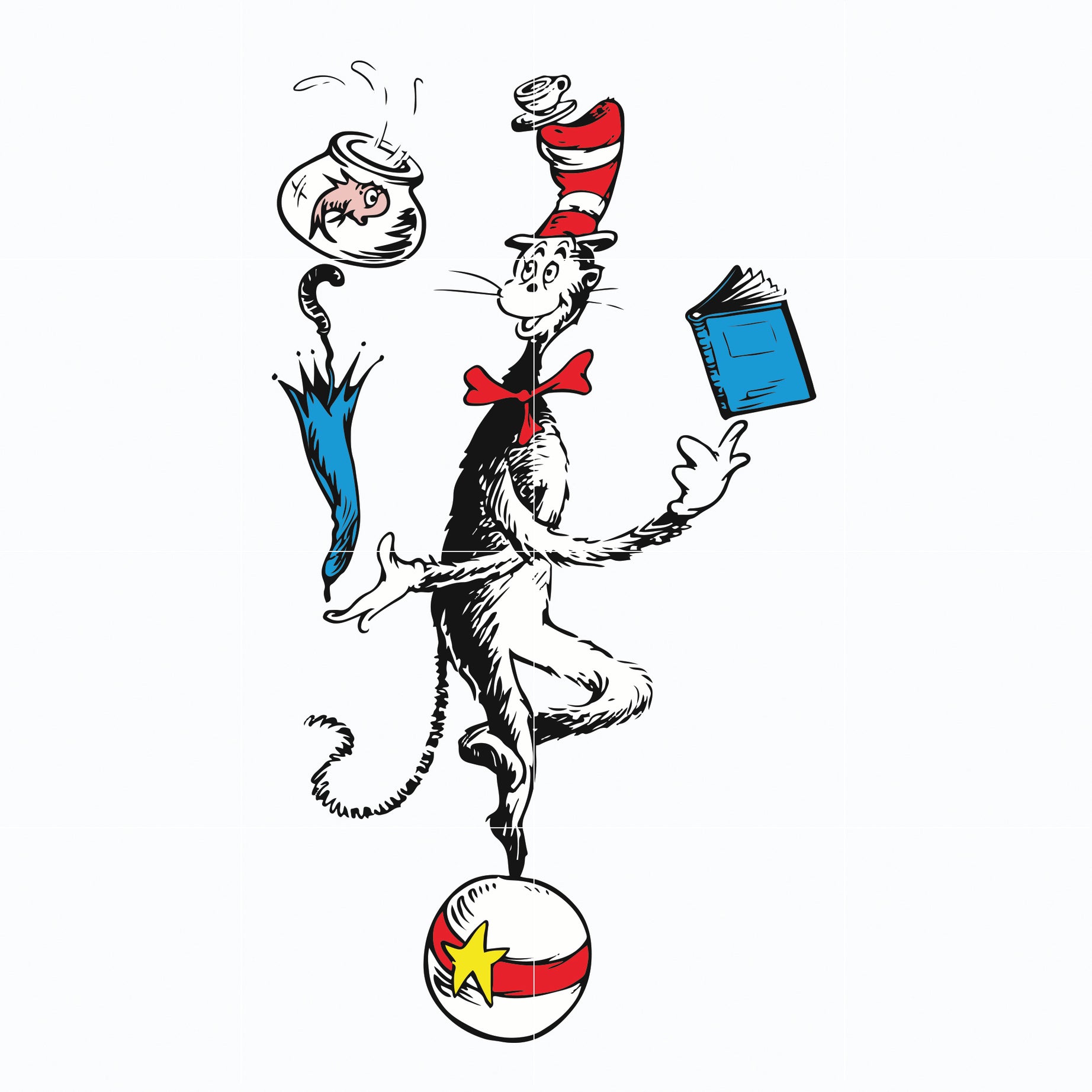 Cat In The Hat You Are The Best Quotes You svg, dr svg, png, dxf, eps file DR05012132