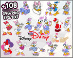 Daisy Duck SVG Bundle, daisy duck cricut, daisy duck layered svg, digital file