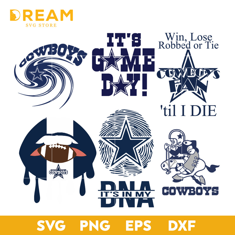Dallas cowboys bundle svg, Dallas cowboys svg, NFL svg, png, dxf, eps digital file